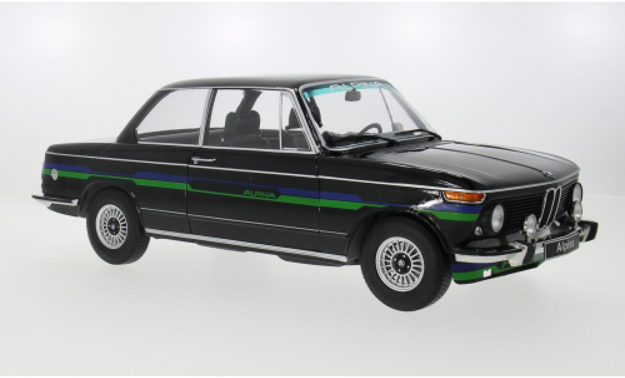Bmw 2002 1/12 KK Scale Alpina schwarz 1974 1:12 modellino in miniatura