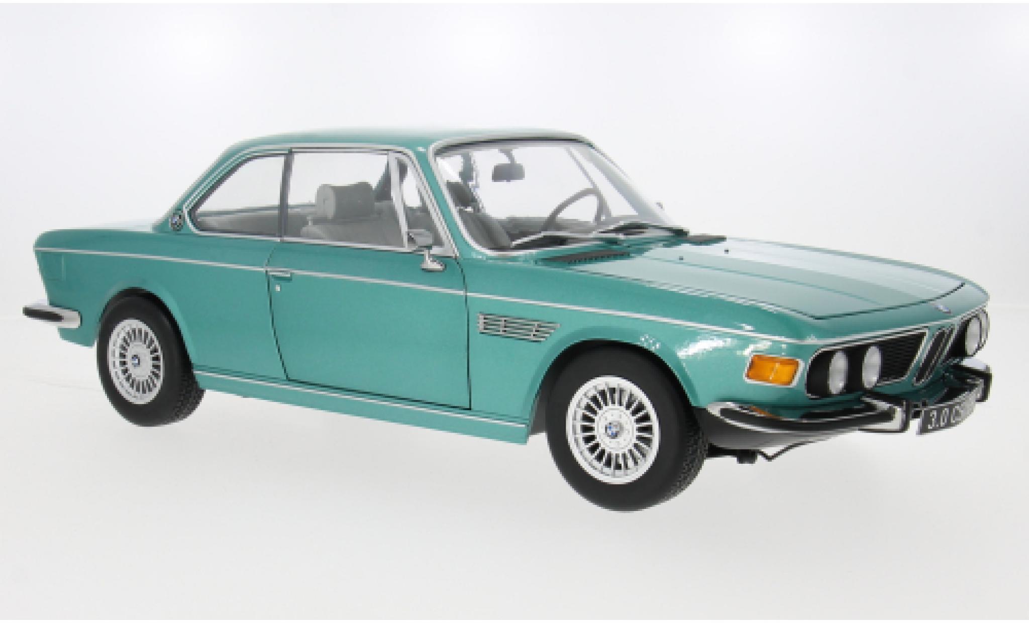 Bmw 3.0 1/12 KK Scale CSI (E9) türkis 1971 1:12 modellino in miniatura