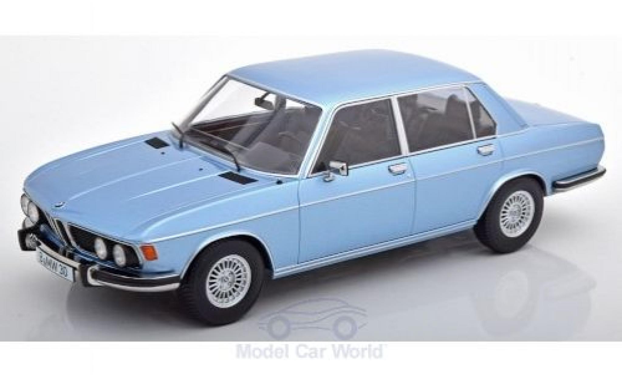Bmw 3.0 1/18 KK Scale S (E3) metallico blu 1971 modellino in miniatura