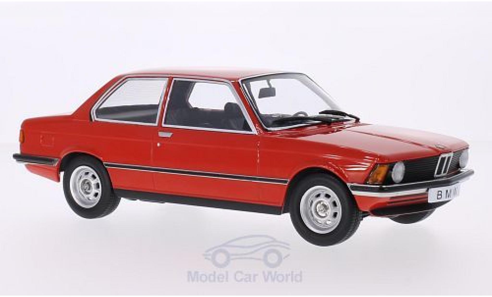 Bmw 318 E21 1/18 KK Scale i (E21) rosso 1975 Türen und Hauben sind nicht zu öffnen modellino in miniatura