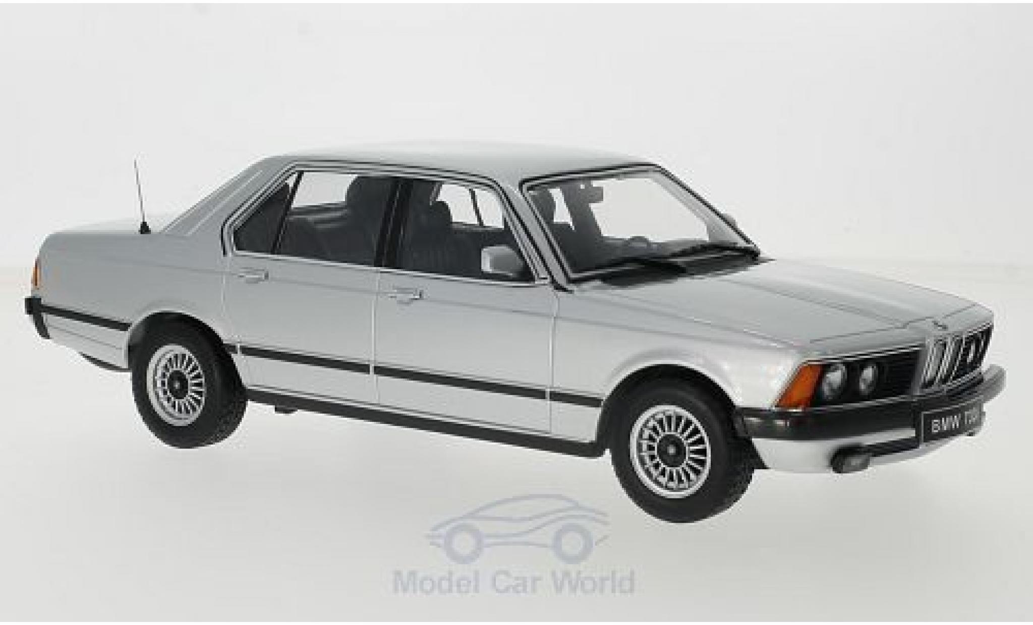Bmw 733 1/18 KK Scale i (E23) grigio 1977 Türen und Hauben sind nicht zu öffnen modellino in miniatura