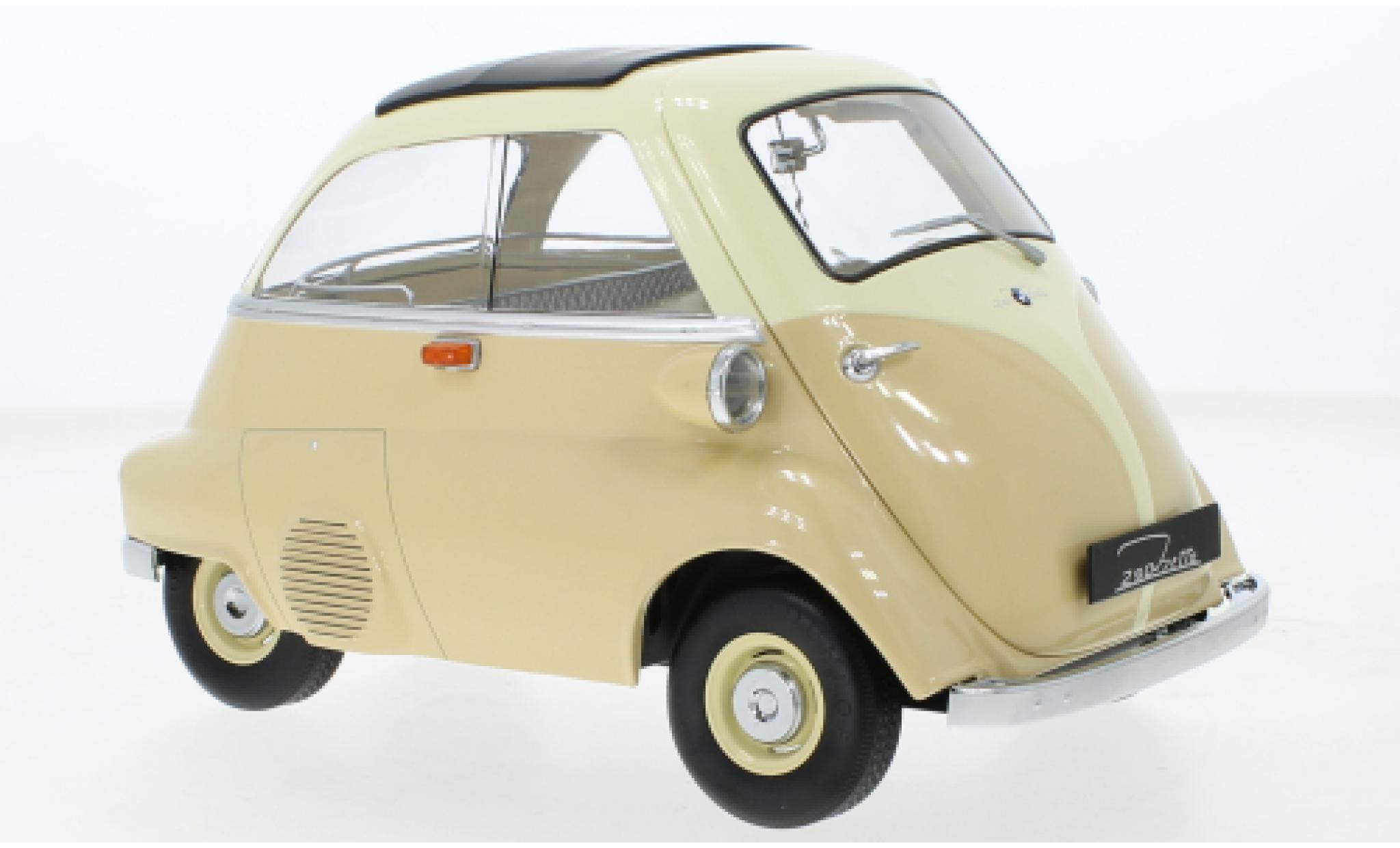 Bmw Isetta 1/12 KK Scale beige/gelb 1959 1:12 modellino in miniatura