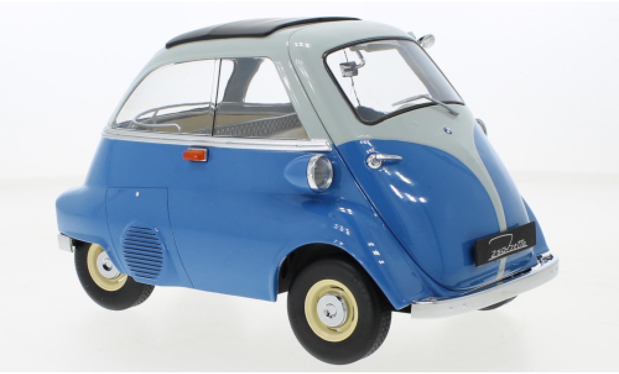 Bmw Isetta 1/12 KK Scale blau/grau 1959 1:12 modellino in miniatura