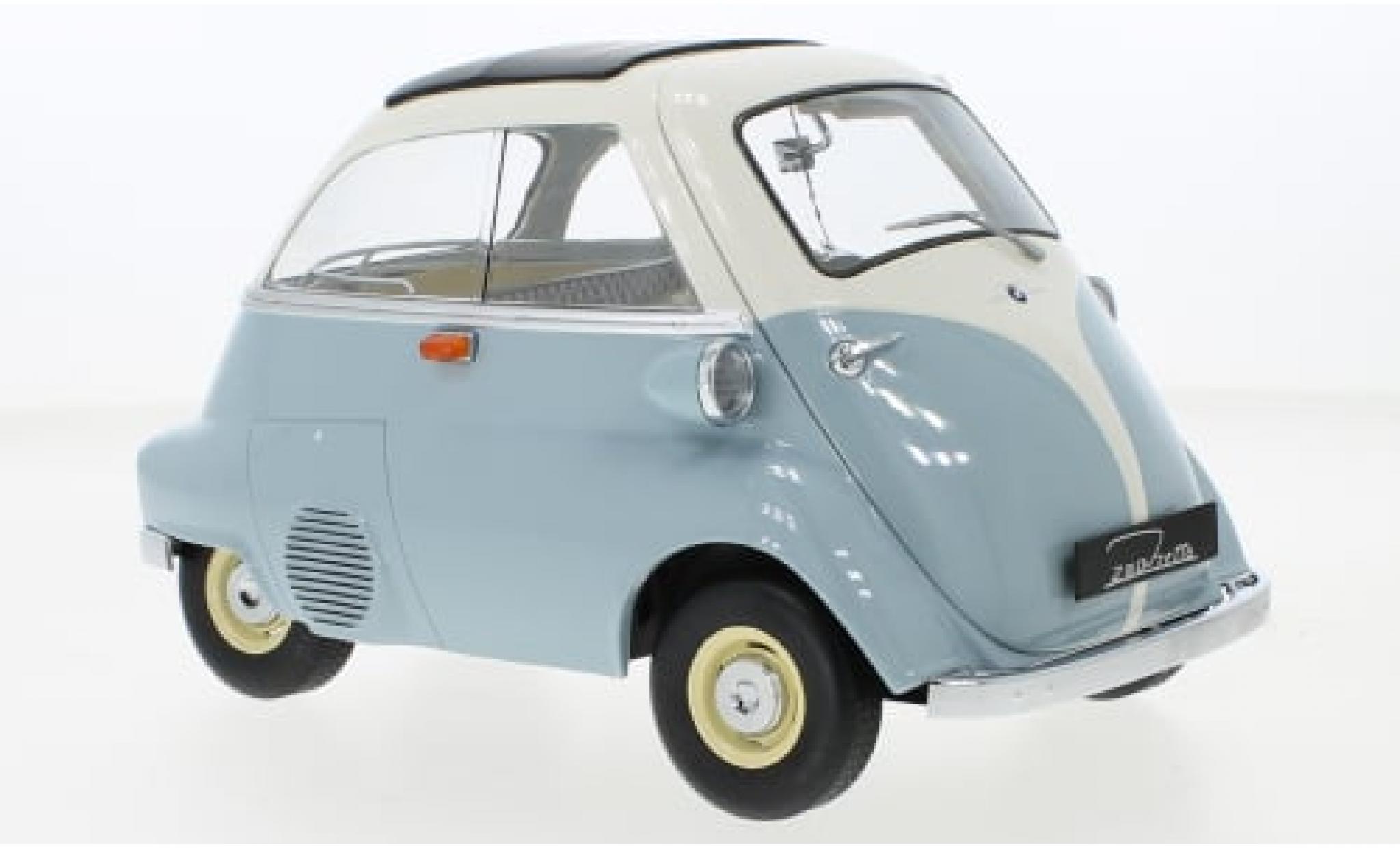 Bmw Isetta 1/12 KK Scale blau/weiss 1959 1:12 modellino in miniatura