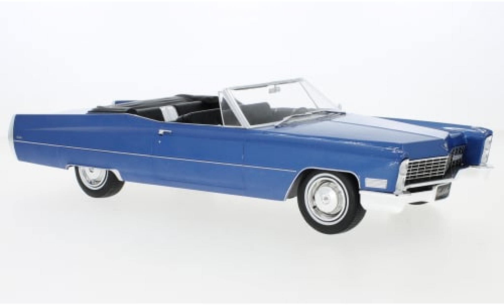Cadillac Deville 1/18 KK Scale DeVille Cabriolet metallise blau 1967 1:18 modellino in miniatura