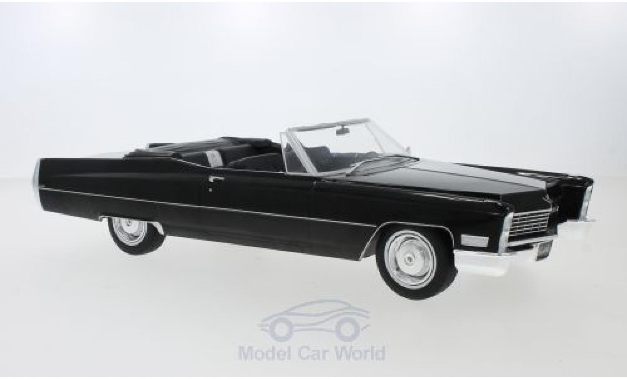Cadillac Deville 1/18 KK Scale DeVille Convertibile nero 1968 modellino in miniatura