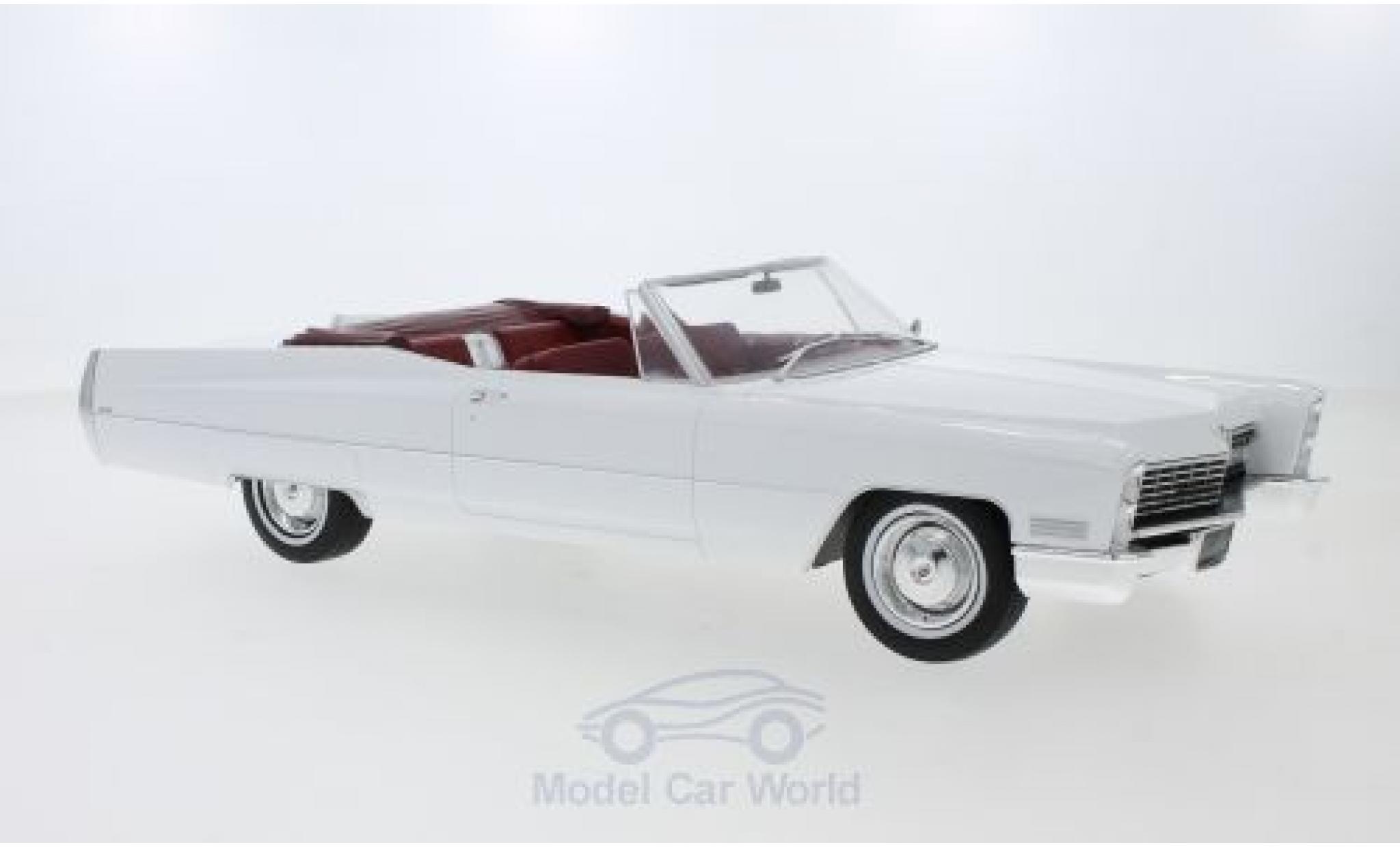 Cadillac Deville 1/18 KK Scale DeVille Convertibile bianco 1968 modellino in miniatura