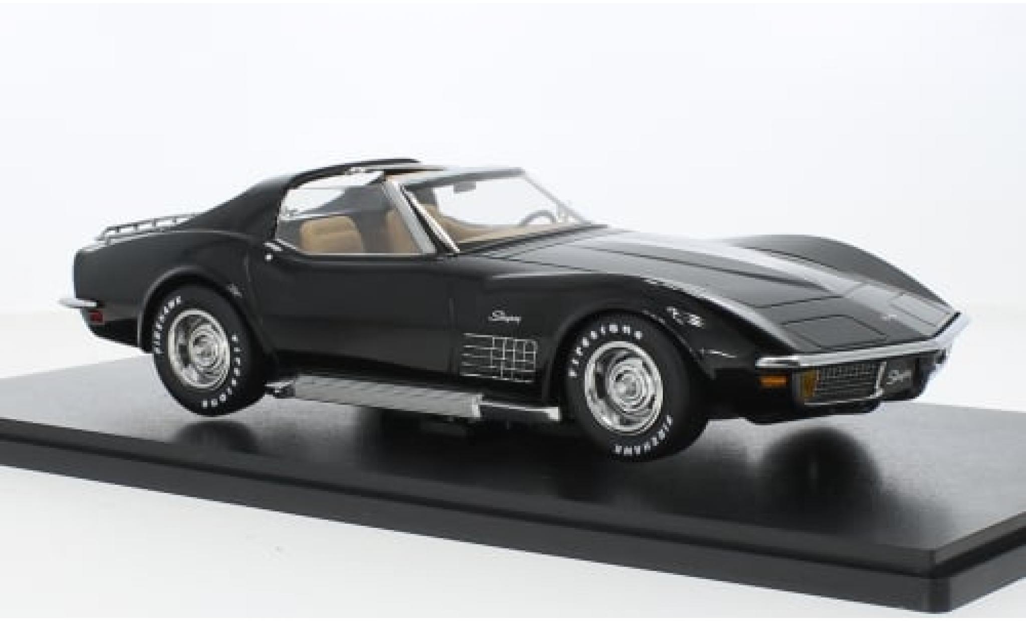 Chevrolet Corvette 1/18 KK Scale (C3) metallise schwarz 1972 1:18 modellino in miniatura