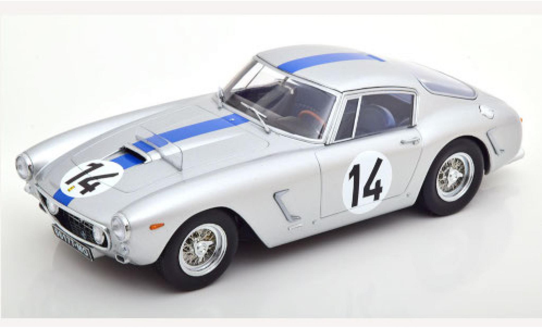 Ferrari 250 1/18 KK Scale GT SWB Competizione grigio/Dekor No.14 24h Le Mans 1961 P.Noblet/J.Guichet modellino in miniatura