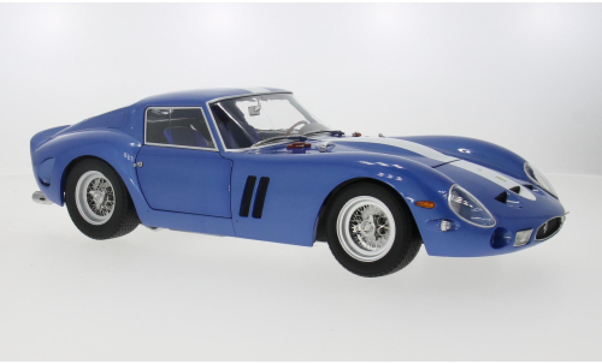 Ferrari 250 1/12 KK Scale GTO blau/weiss 1962 1:12 modellino in miniatura