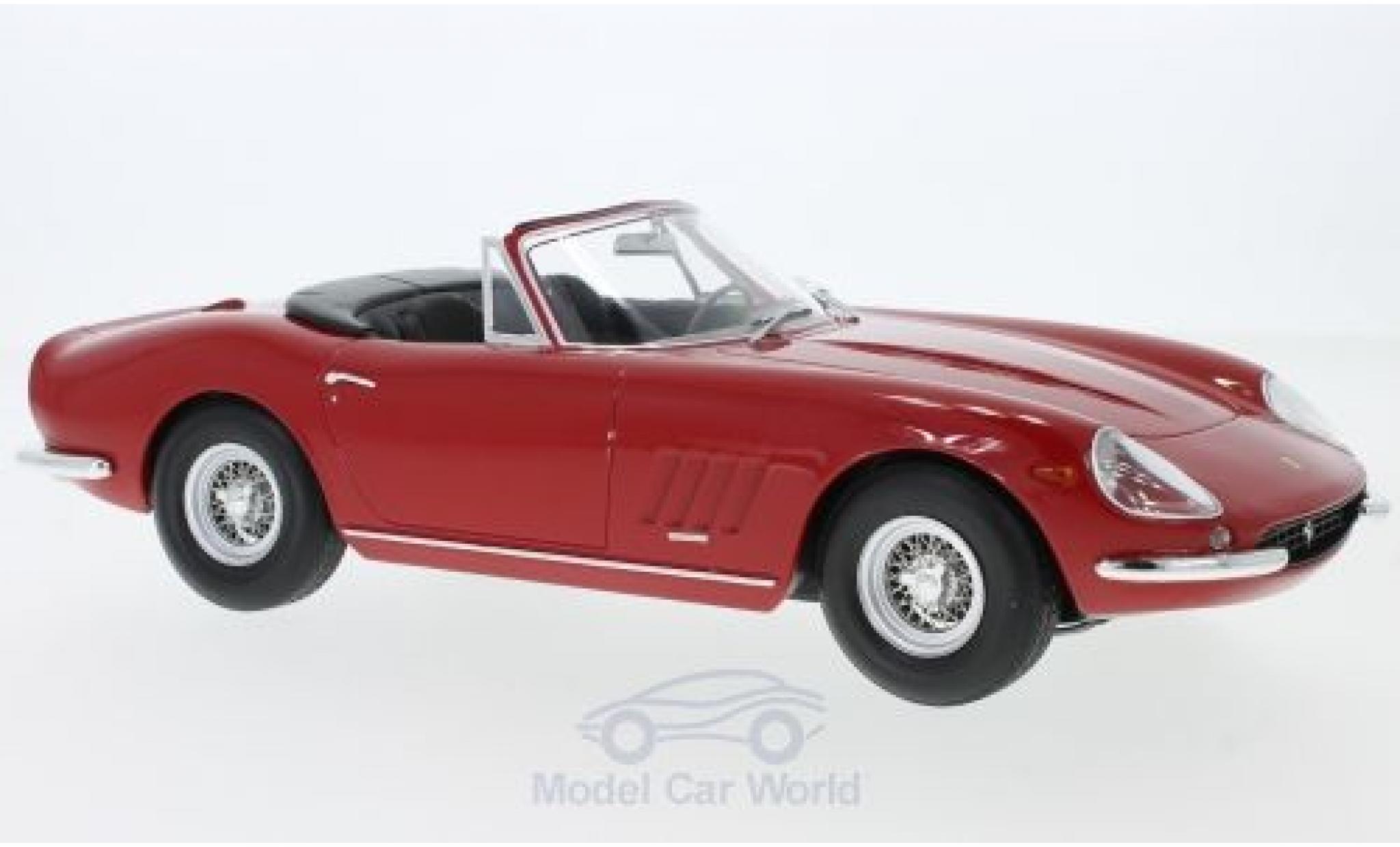 Ferrari 275 1967 1/18 KK Scale GTB/4 NART Spyder rosso 1967 Softtop liegt ein modellino in miniatura