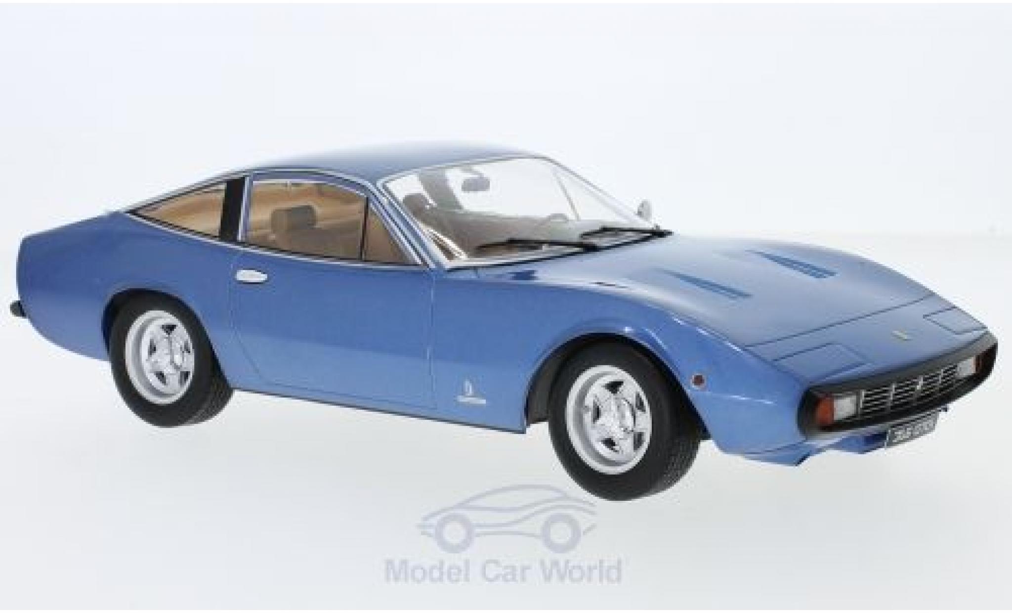 Ferrari 365 1/18 KK Scale GTC/4 metallico blu 1971 modellino in miniatura