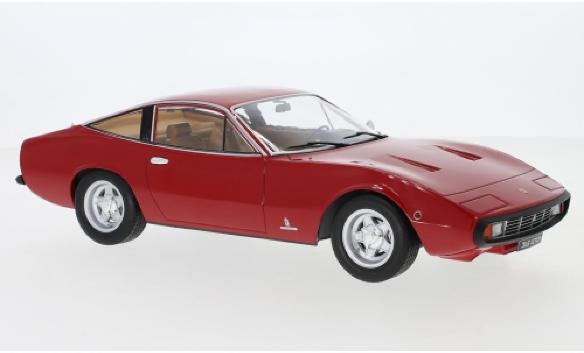 Ferrari 365 1/18 KK Scale GTC 4 rosso 1971 Interieur: marroneee modellino in miniatura