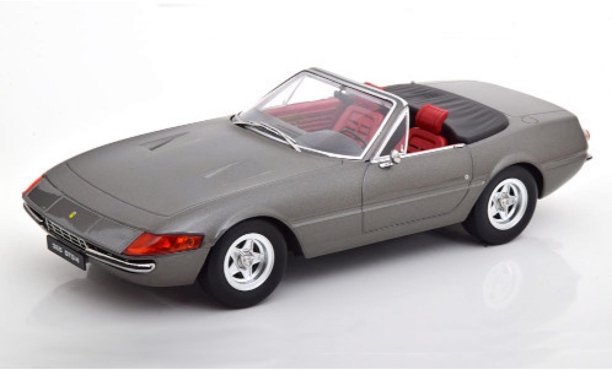 Ferrari 365 1/18 KK Scale GTS/4 Daytona Spider (2a Serie) metallico grigio 1971 modellino in miniatura