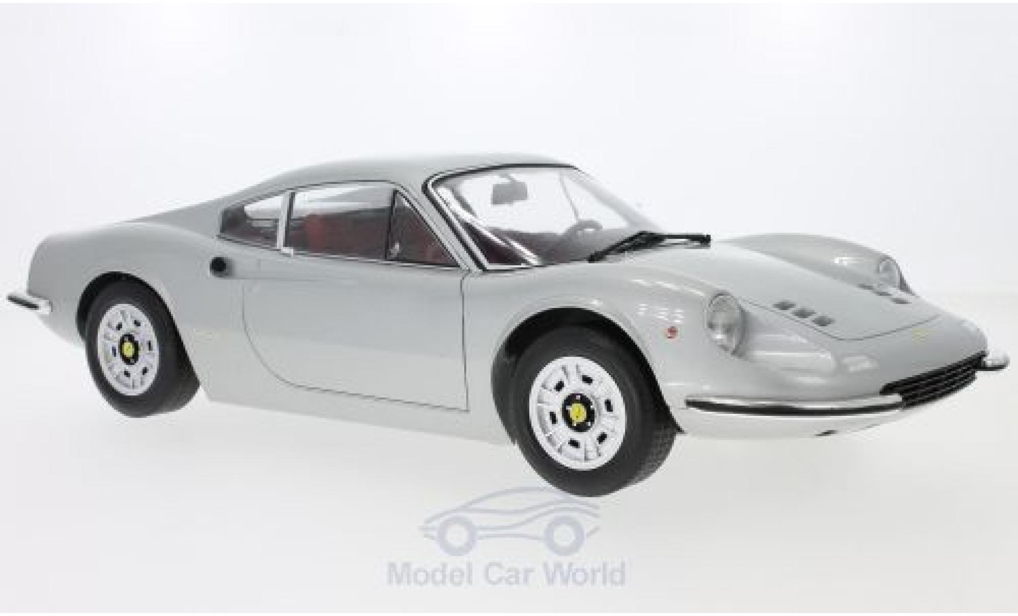 Ferrari Dino 1/12 KK Scale 246GT grigio 1973 modellino in miniatura