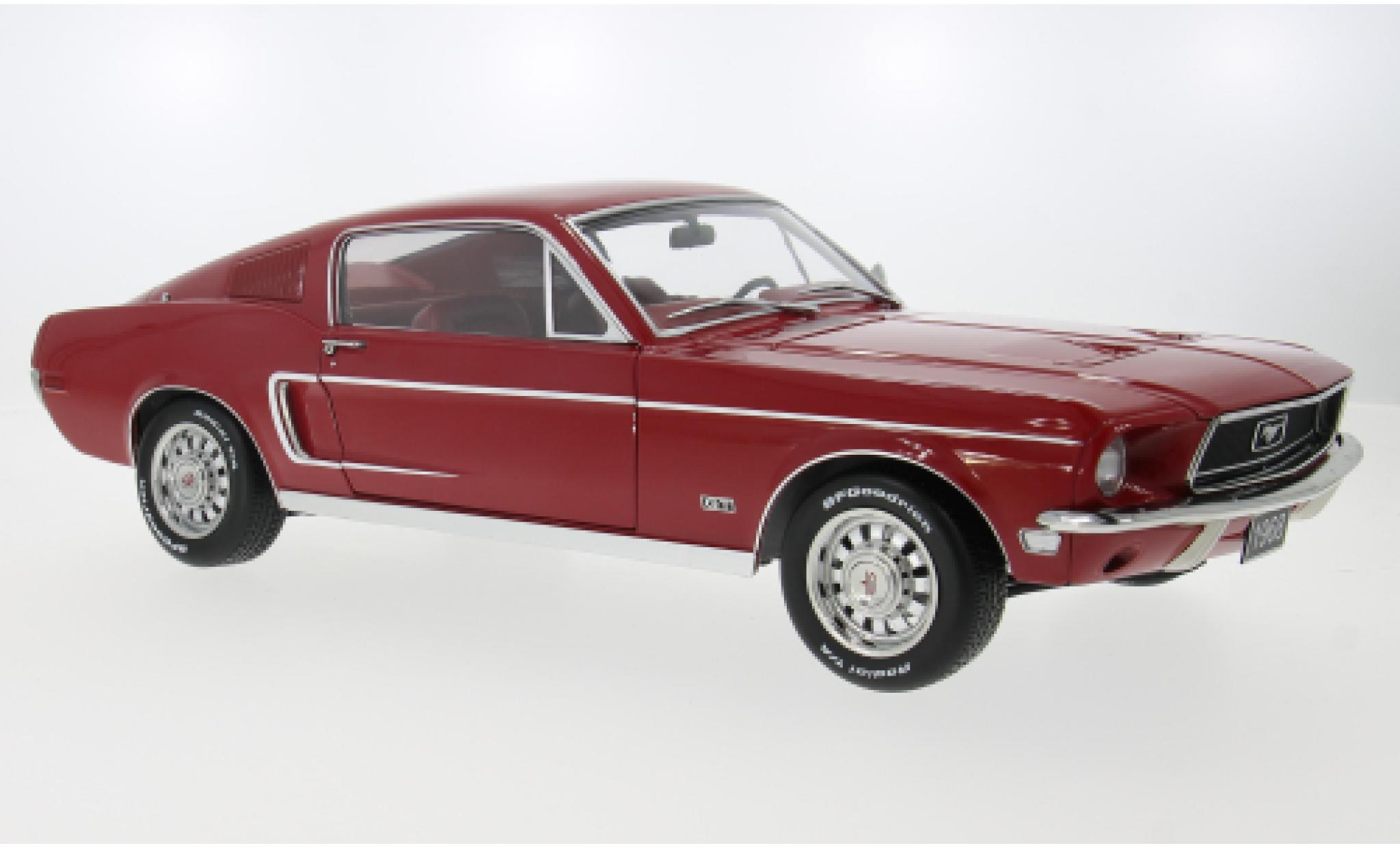 Ford Mustang 1/12 KK Scale GT Fastback rot 1968 1:12 modellino in miniatura