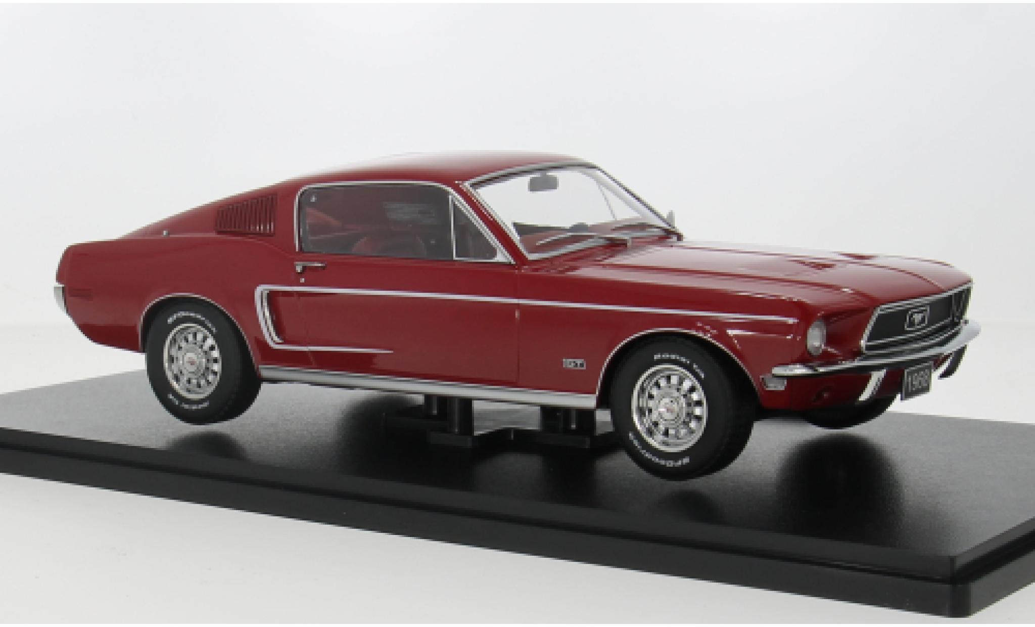 Ford Mustang 1/18 KK Scale GT Fastback rot 1968 1:18 modellino in miniatura