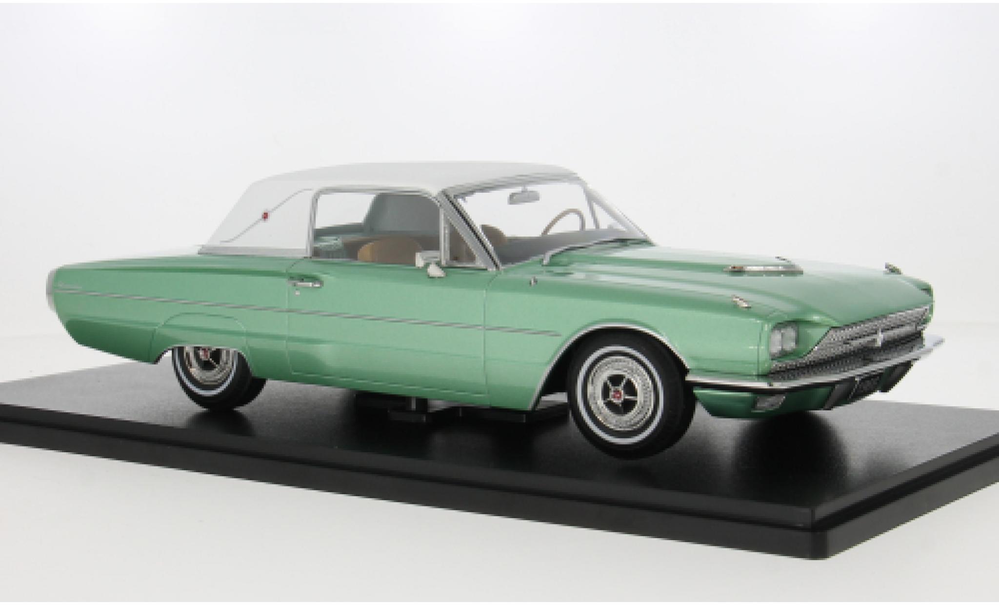 Ford Thunderbird 1/18 KK Scale Landau Coupe grün/weiss 1966 1:18 modellino in miniatura