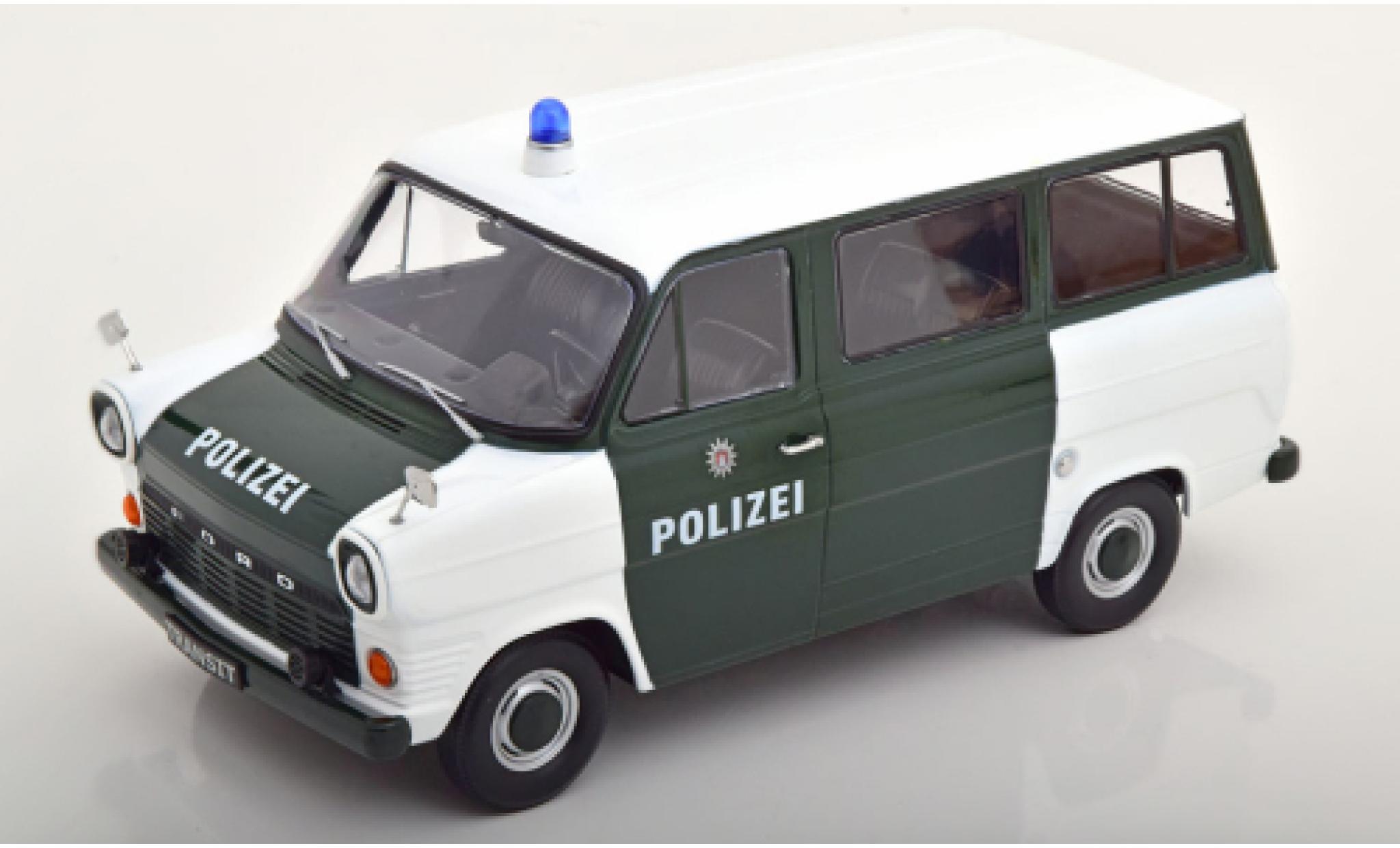 Ford Transit 1/18 KK Scale MK 1 Bus bianco/verde Polizei Hamburg 1965 modellino in miniatura