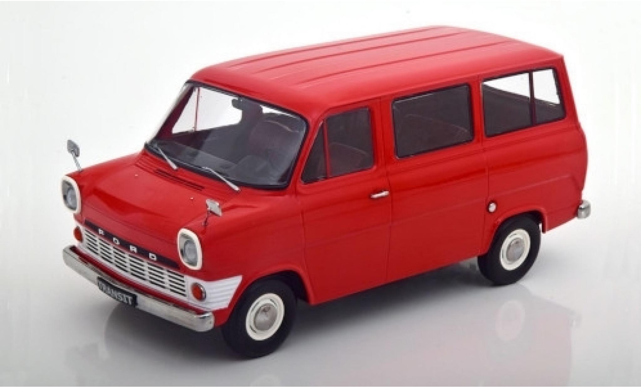 Ford Transit 1/18 KK Scale Mk1 Bus rosso 1965 modellino in miniatura