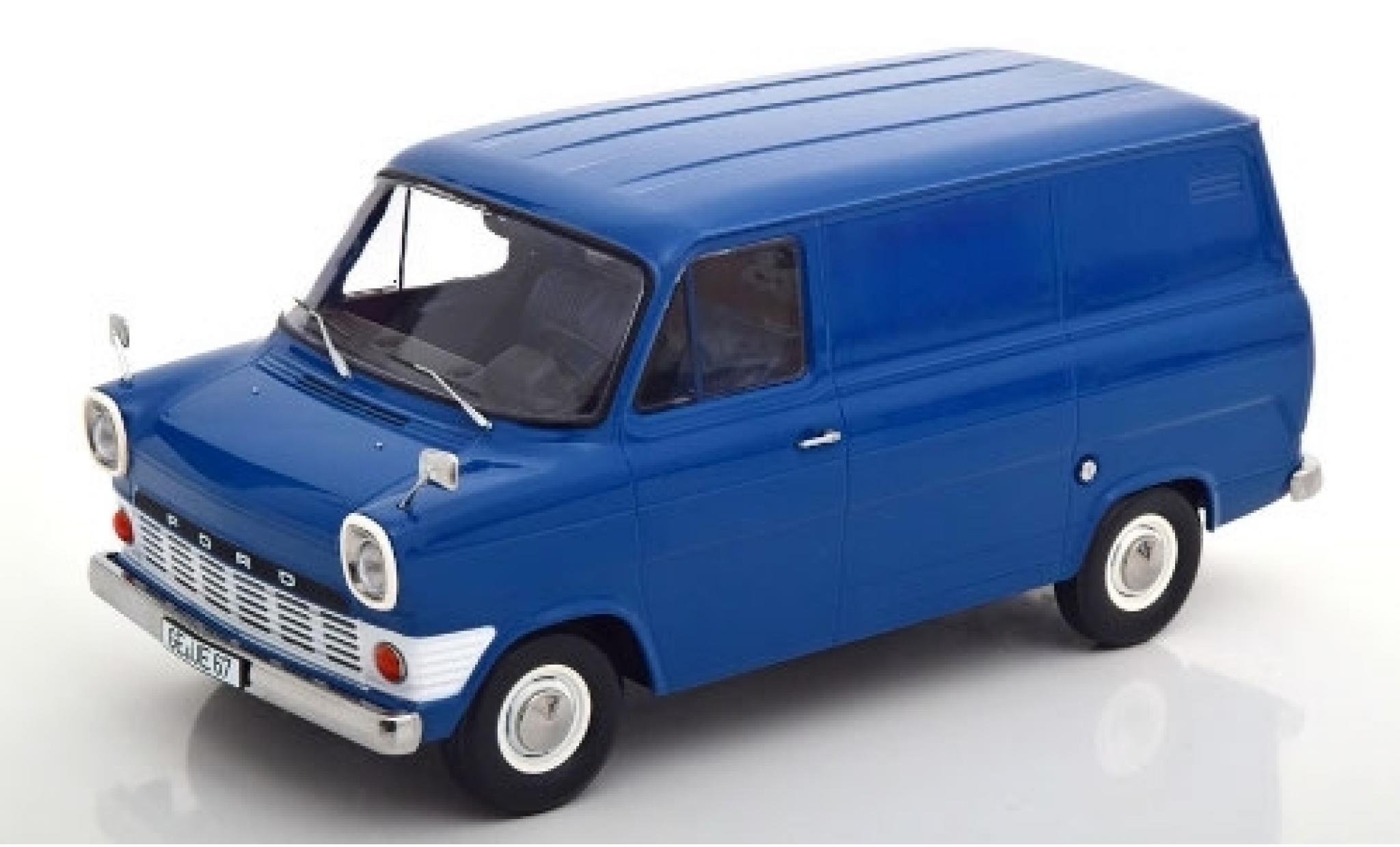 Ford Transit 1/18 KK Scale Mk1 Kasten blu 1965 modellino in miniatura