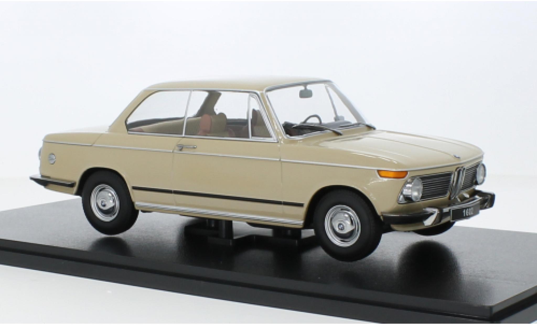 Bmw 1602 1/18 KK Scale beige 1971 modellino in miniatura