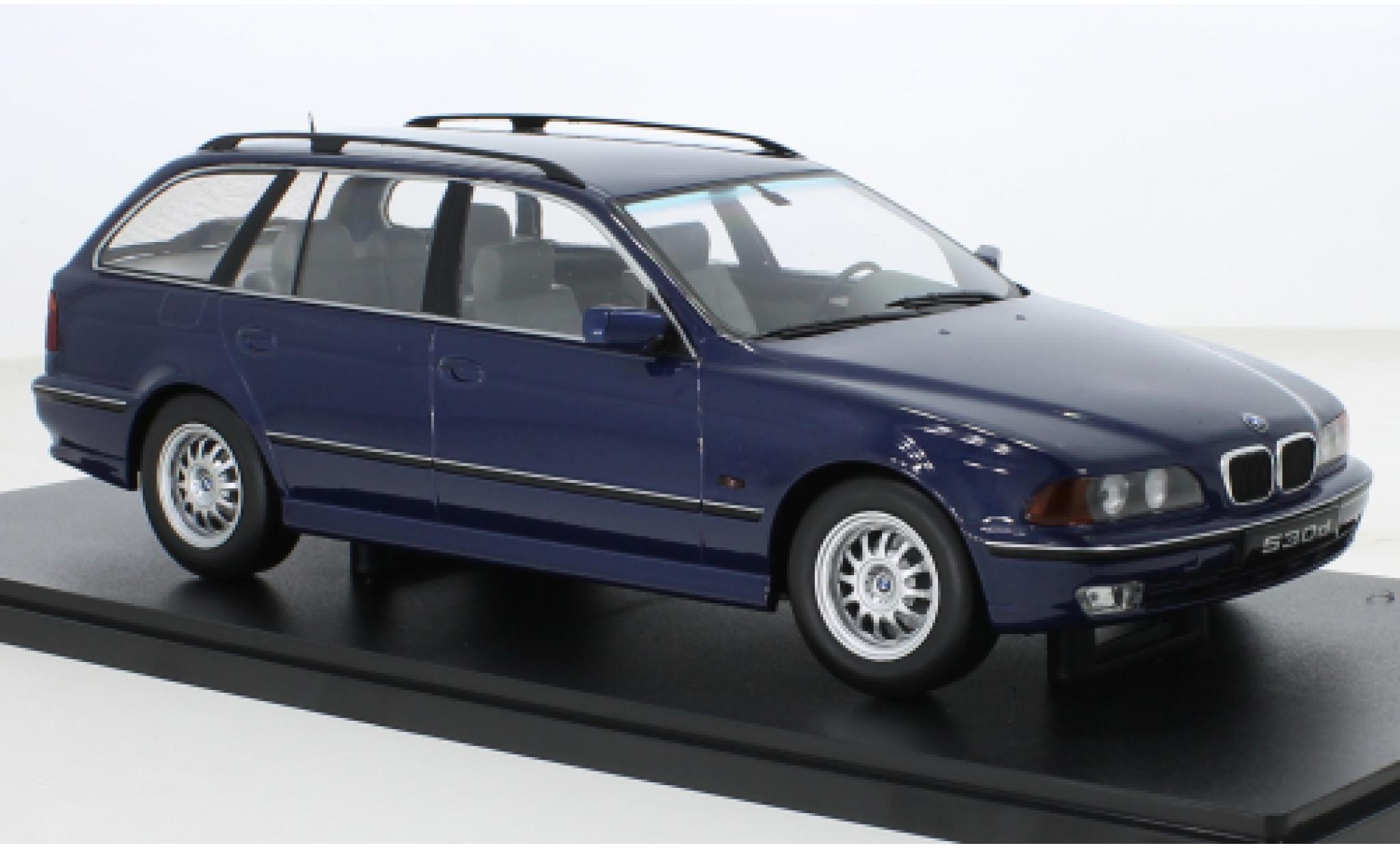 Bmw 530 1/18 KK Scale d (E39) Touring metallise blu 1997 modellino in miniatura