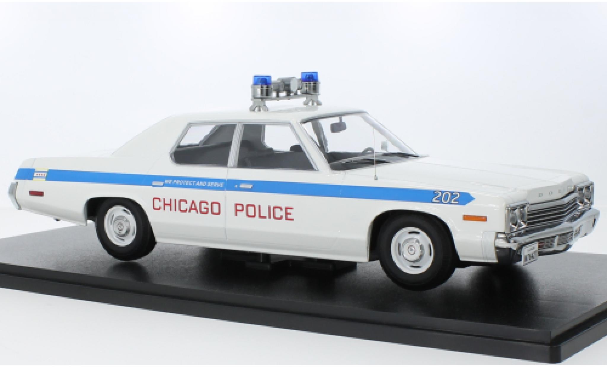 Dodge Monaco 1/18 KK Scale Chicago Police Departement 1974 modellino in miniatura