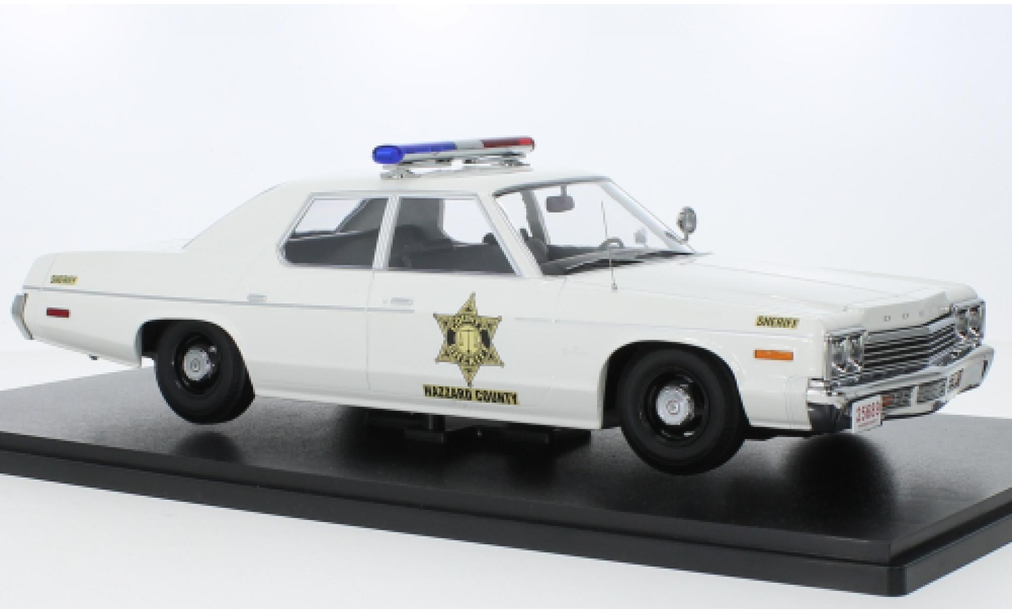 Dodge Monaco 1/18 KK Scale Hazzard County Sheriff 1974 modellino in miniatura