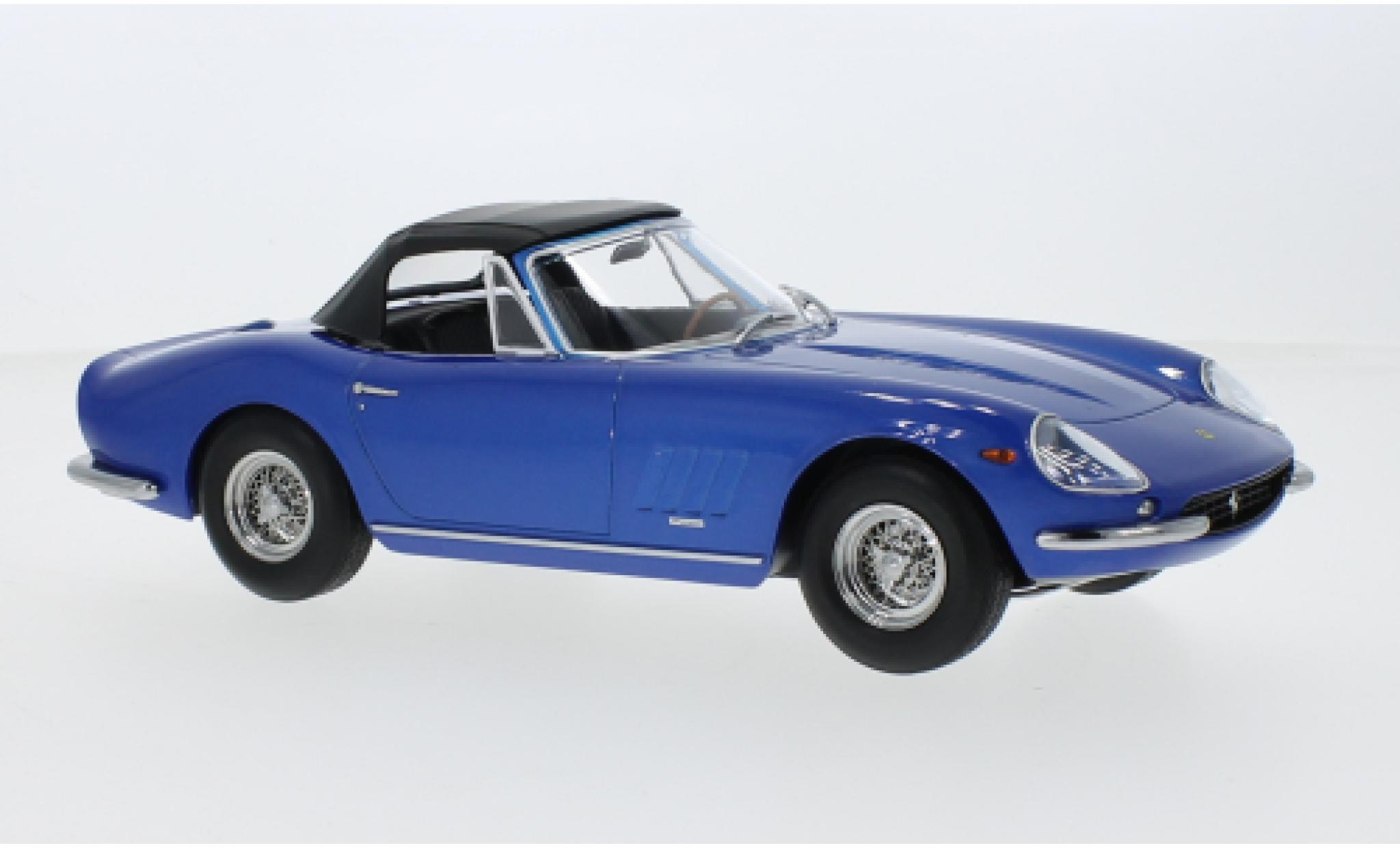 Ferrari 275 1/18 KK Scale GTB/4 NART Spyder metallise blu 1967 modellino in miniatura