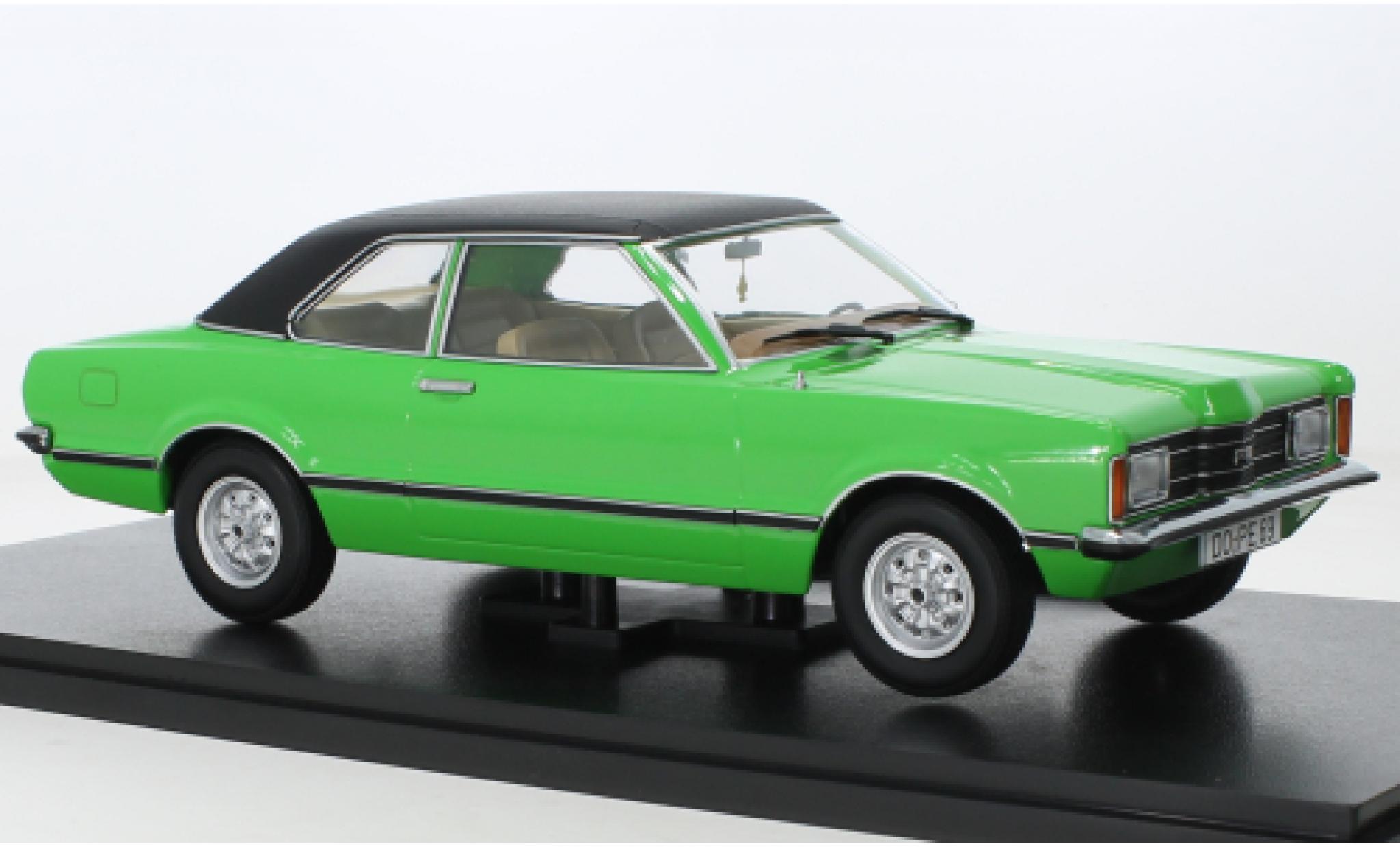 Ford Taunus 1/18 KK Scale GXL (TC1) la chaux/nero 1971 modellino in miniatura