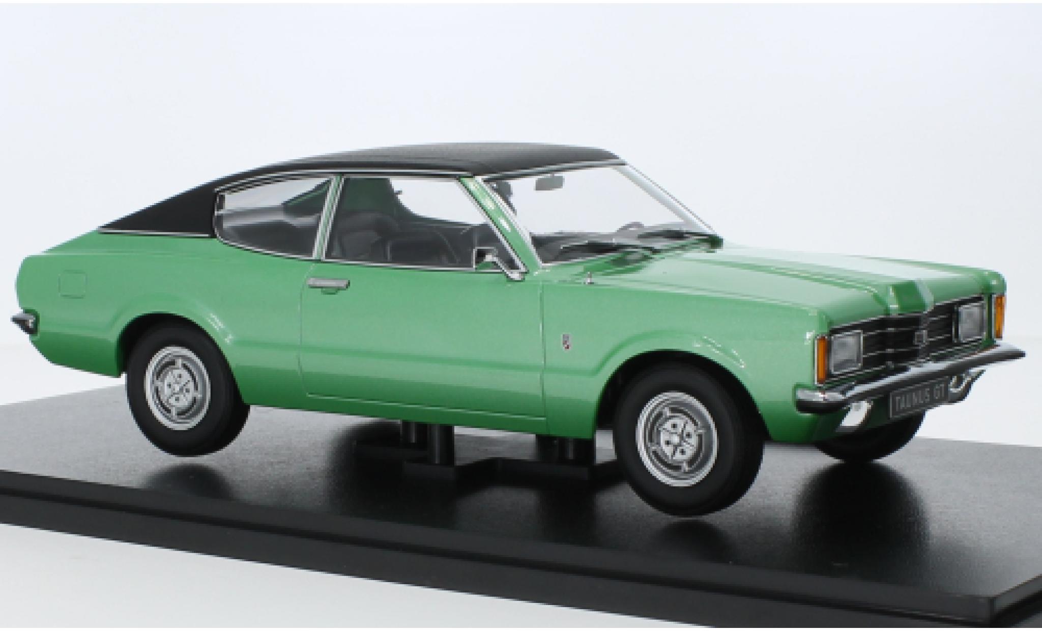 Ford Taunus 1/18 KK Scale (TC I) GT Coupe metallise vert/nero 1971 modellino in miniatura