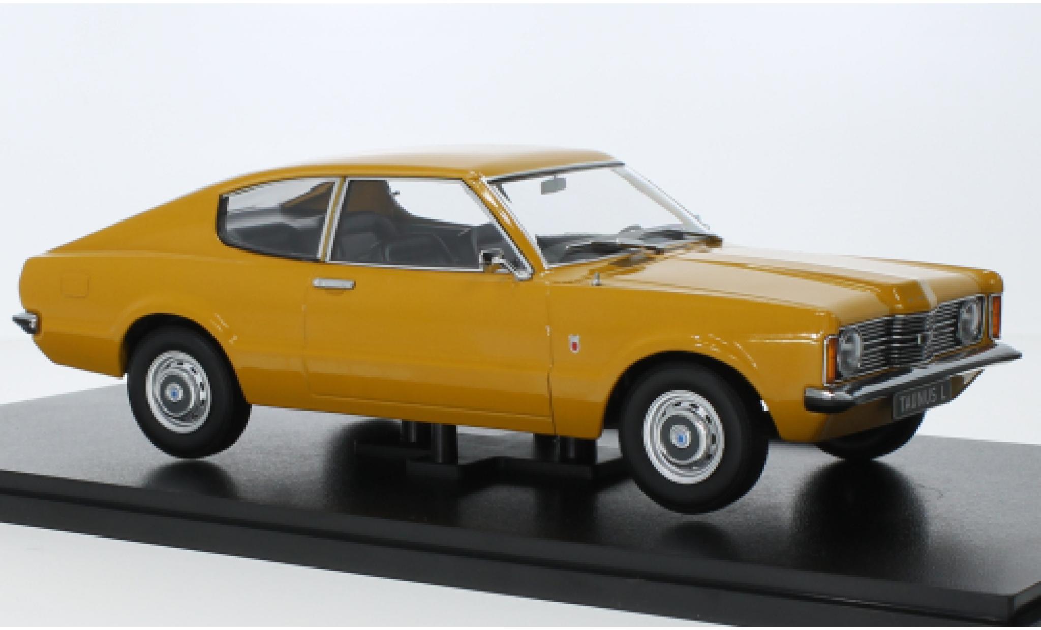 Ford Taunus 1/18 KK Scale (TC I) L Coupe gelb 1971 modellino in miniatura