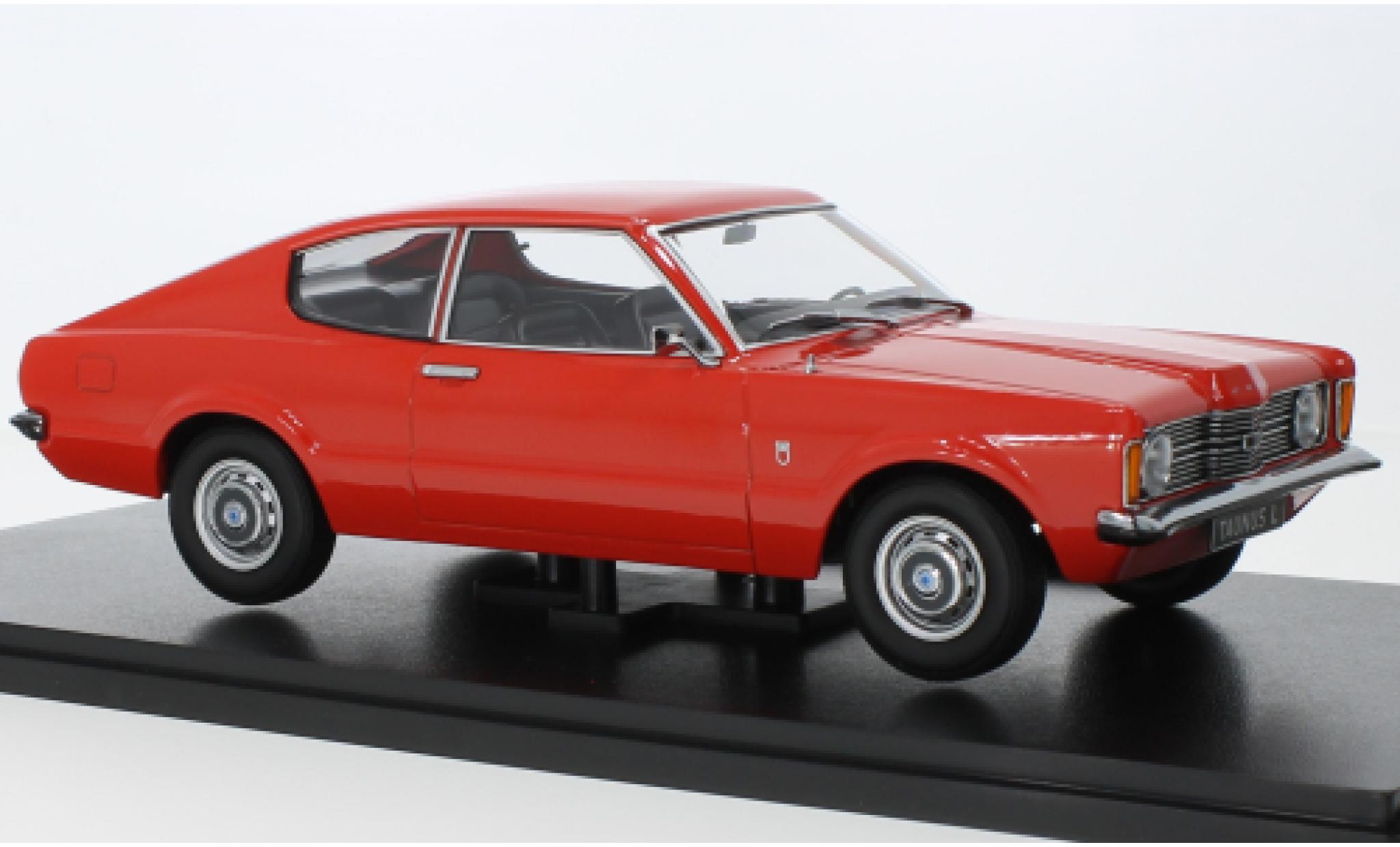 Ford Taunus 1/18 KK Scale (TC I) L Coupe rosso clair 1971 modellino in miniatura