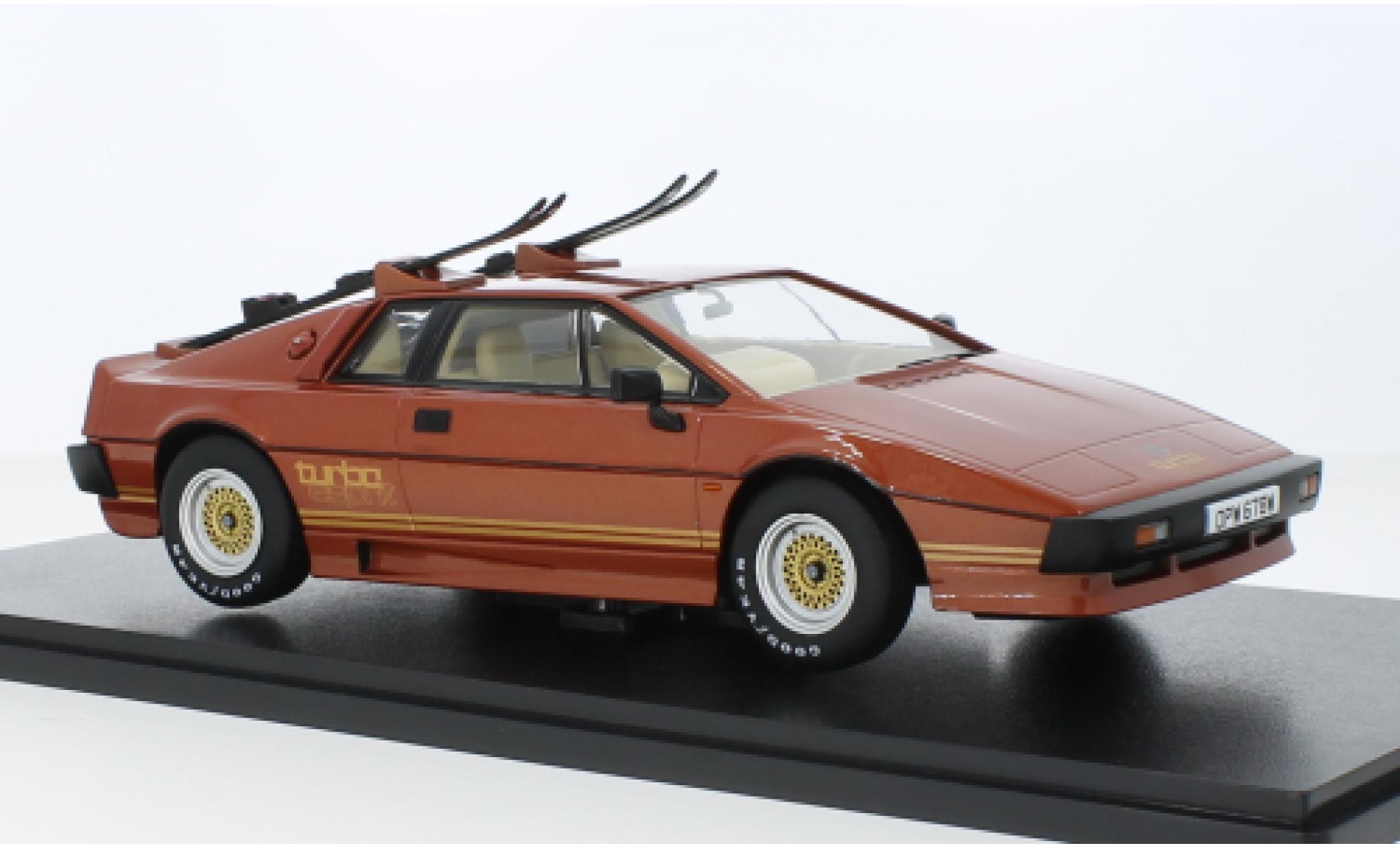 Lotus Esprit 1/18 KK Scale Turbo le cuivre/doré RHD 1981 modellino in miniatura