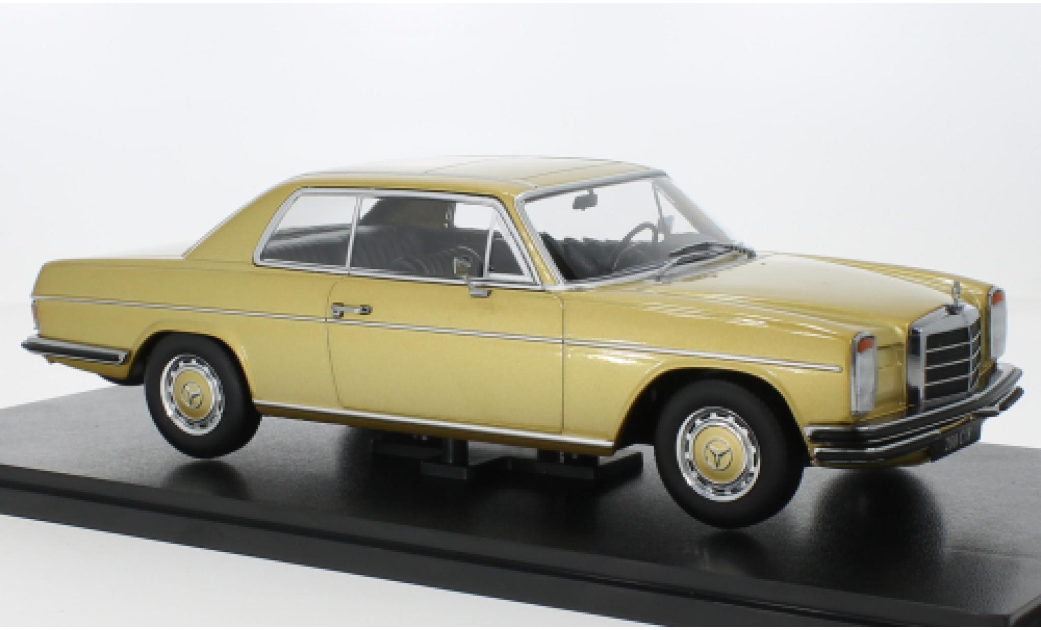 Mercedes 250 1/18 KK Scale C/8 (W114) doré 1969 modellino in miniatura