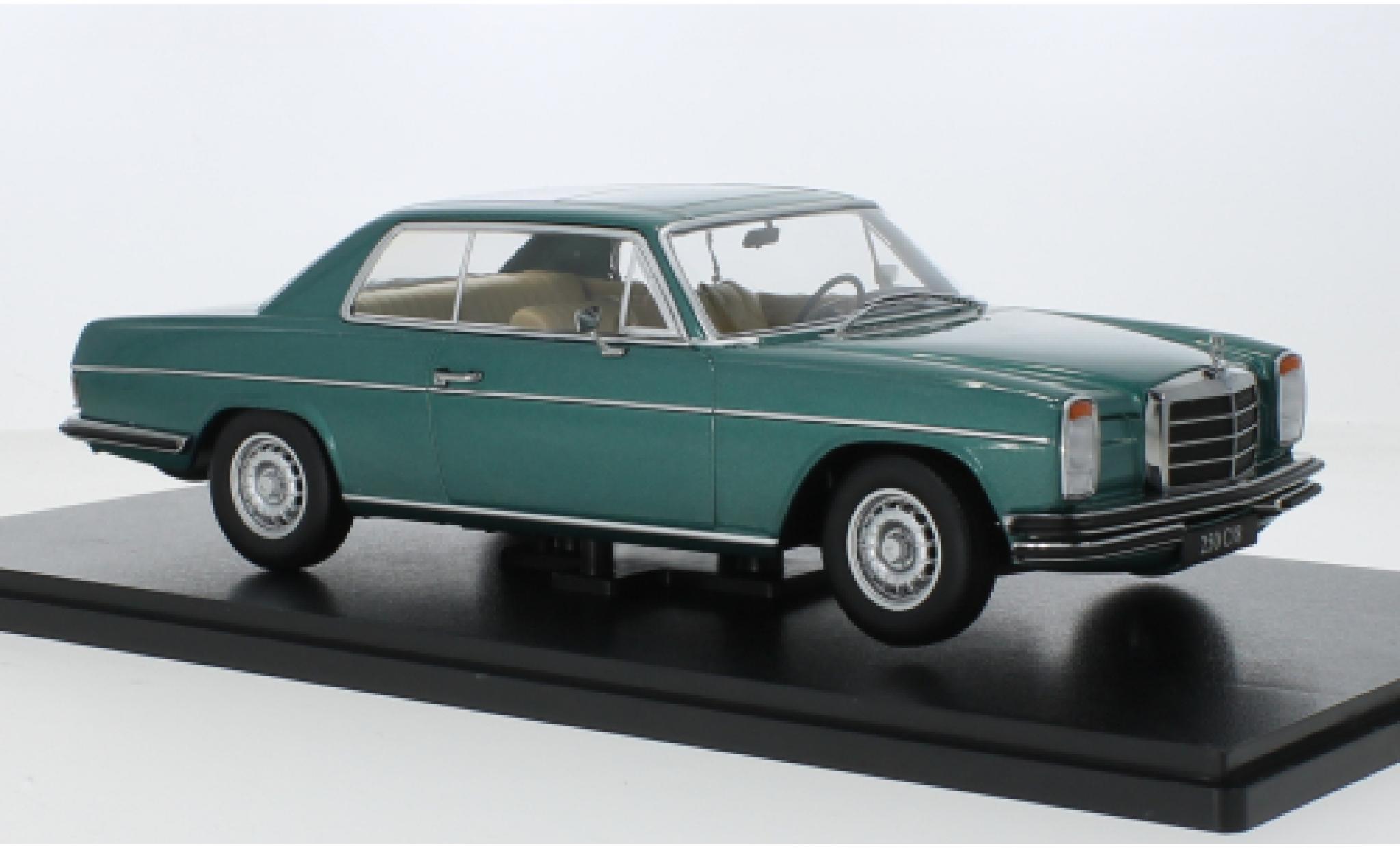 Mercedes 250 1/18 KK Scale C/8 (W114) metallise turchese 1969 modellino in miniatura