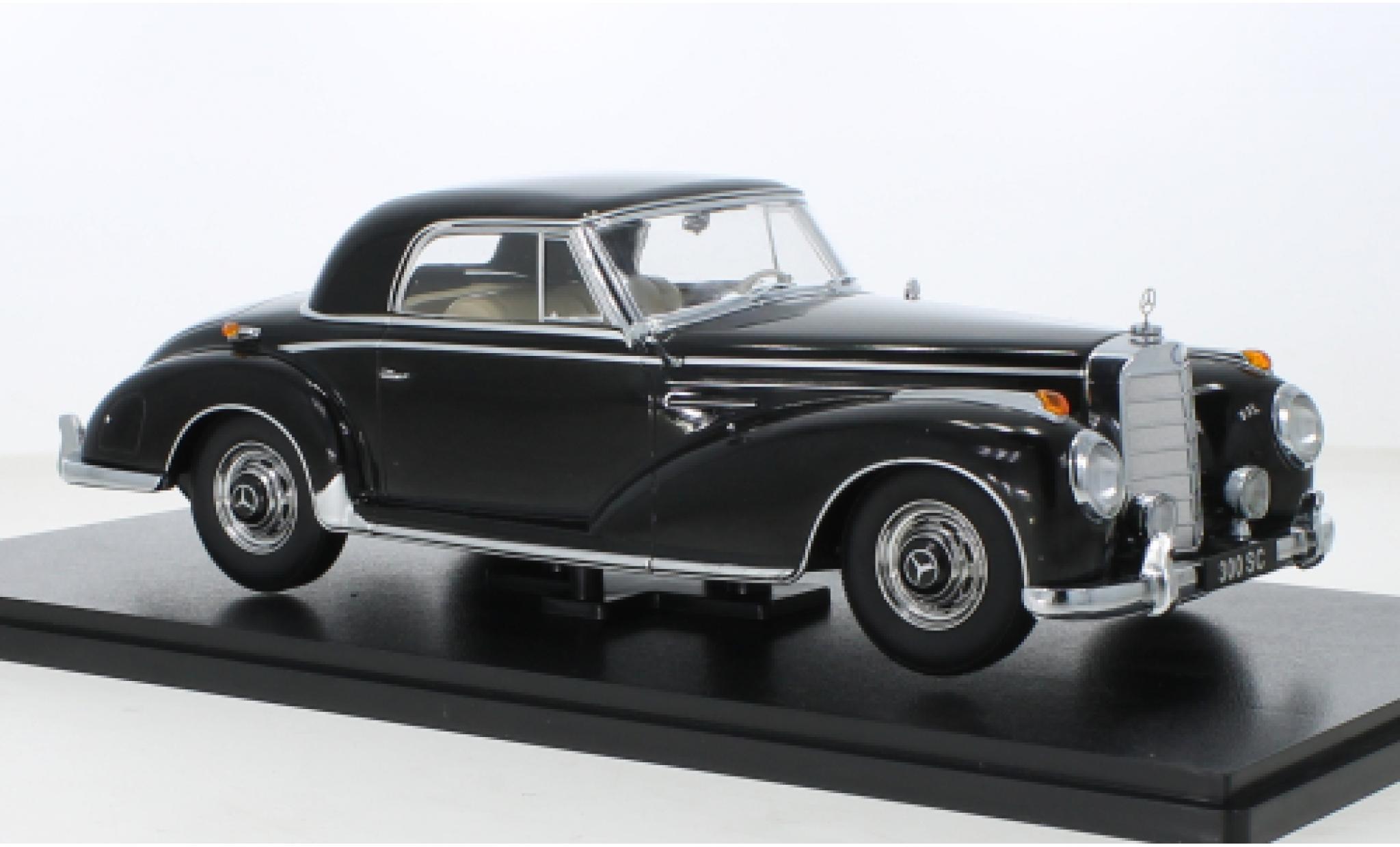 Mercedes 300 1/18 KK Scale SC (W188) Coupe nero 1955 modellino in miniatura