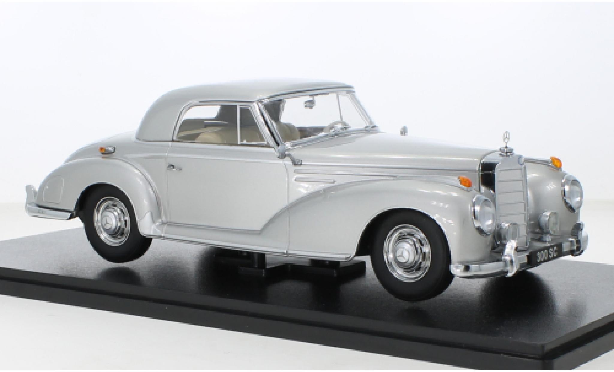 Mercedes 300 1/18 KK Scale SC (W188) Coupe grigio 1955 modellino in miniatura