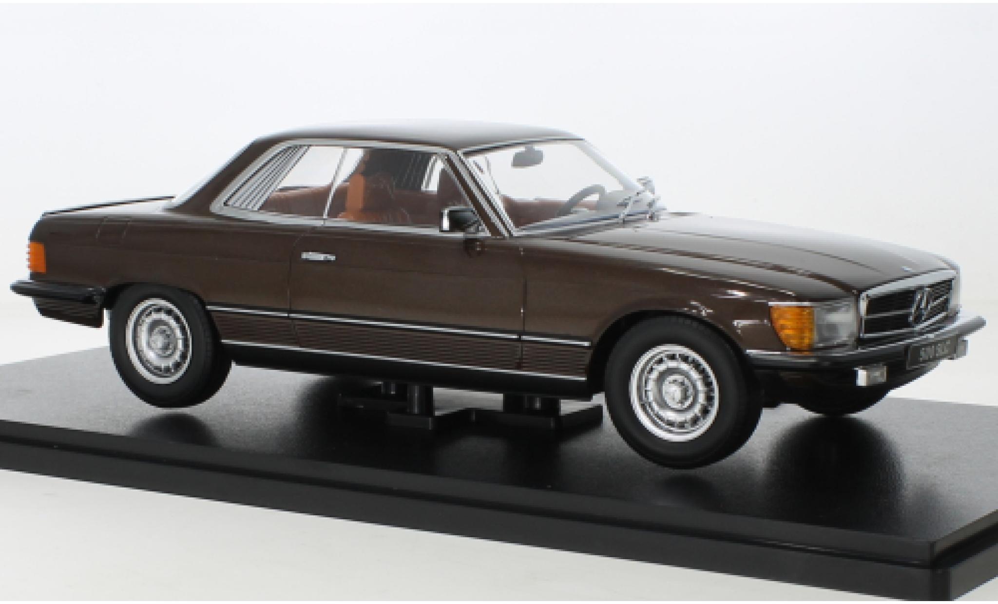 Mercedes 500 1/18 KK Scale SLC (C107) metallise marroneee 1981 modellino in miniatura