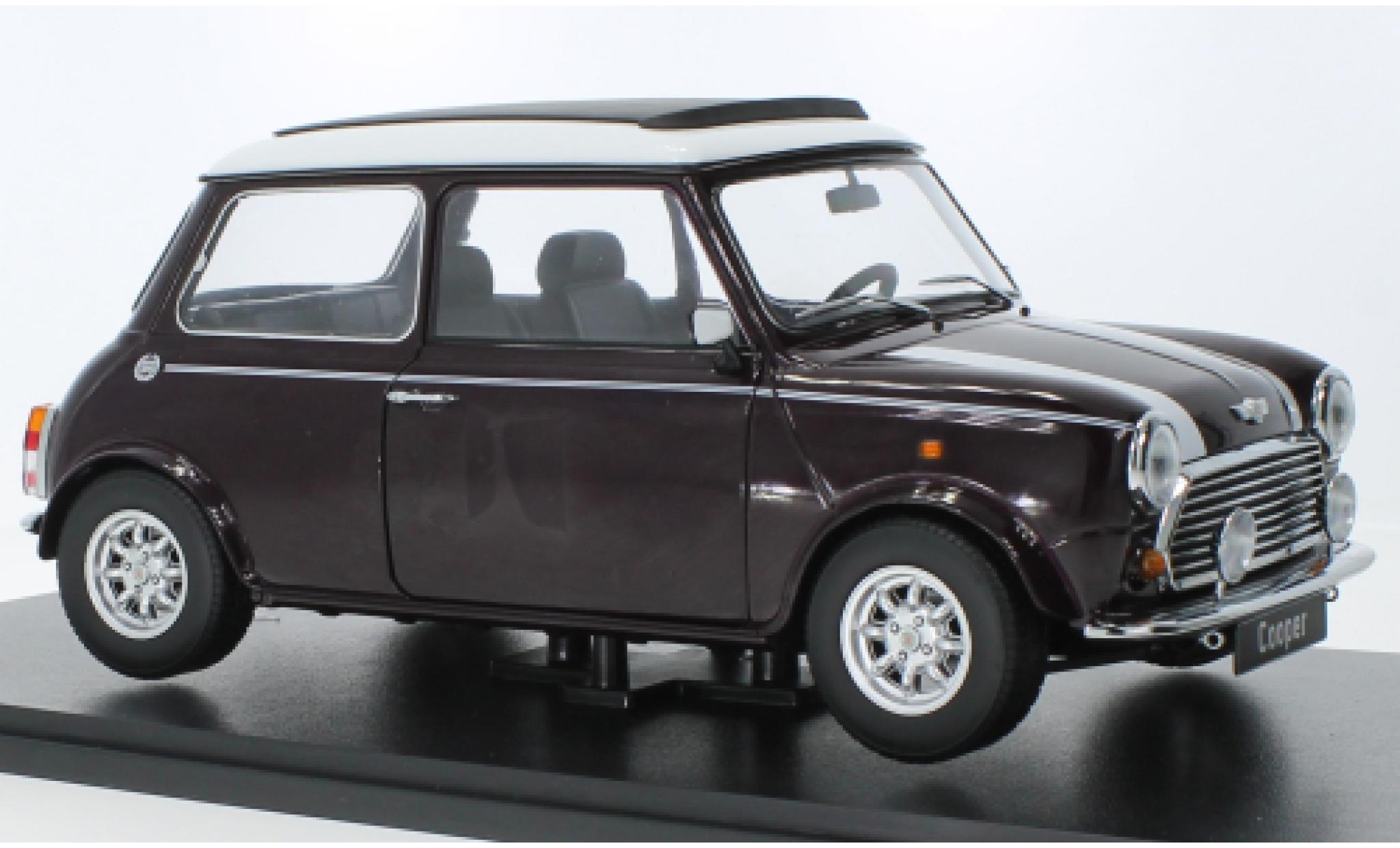 Mini Cooper 1/12 KK Scale metallise violett/bianco modellino in miniatura