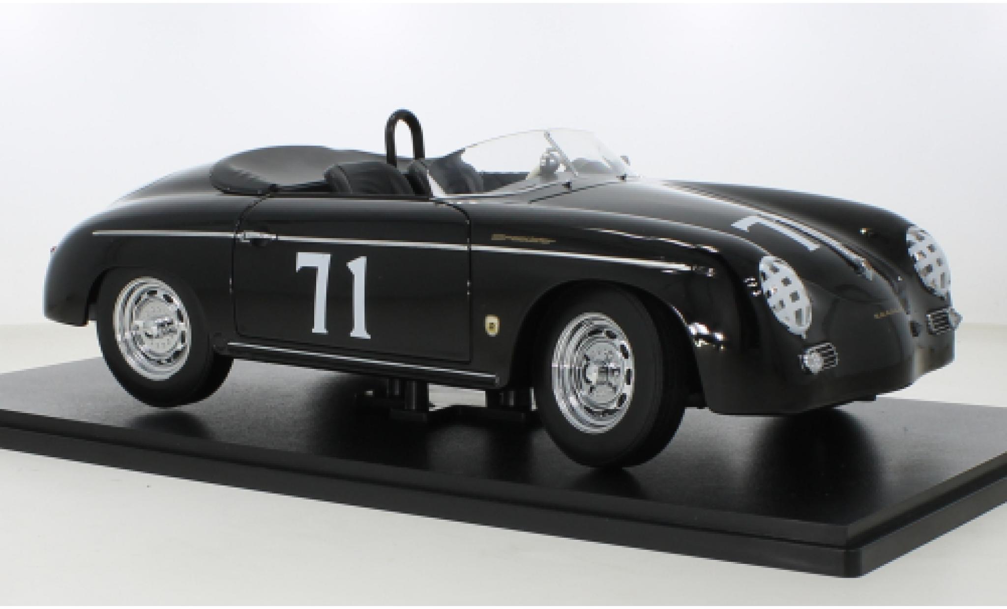 Porsche 356 1/12 KK Scale A Speedster nero No.71 Steve 1958 modellino in miniatura