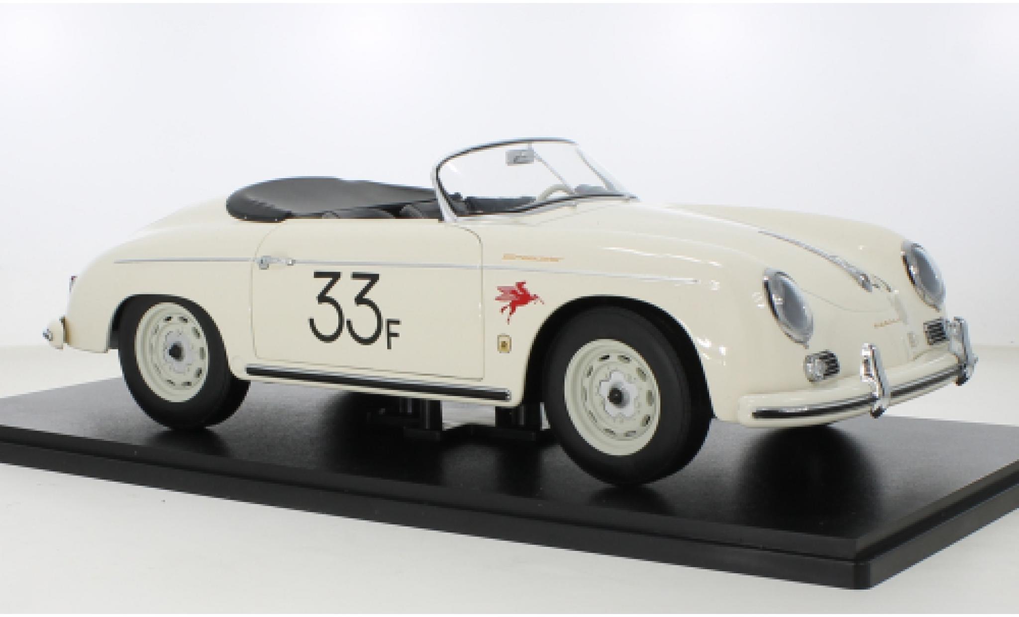 Porsche 356 1/12 KK Scale A Speedster bianco No.33 James 1955 modellino in miniatura