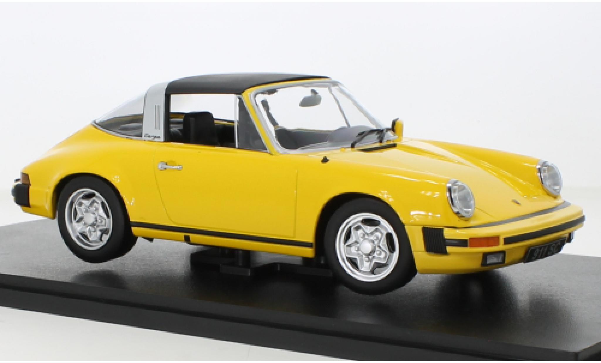 Porsche 930 Targa 1/18 KK Scale 911 SC giallo 1978 modellino in miniatura