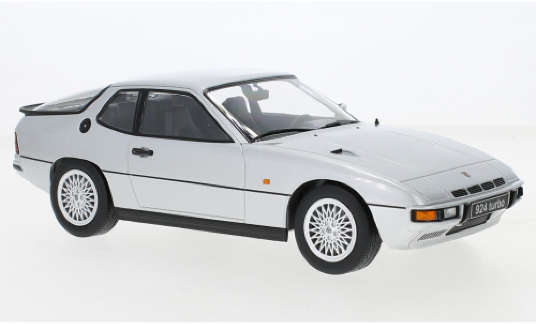Porsche 924 1/18 KK Scale Turbo grigio 1986 modellino in miniatura