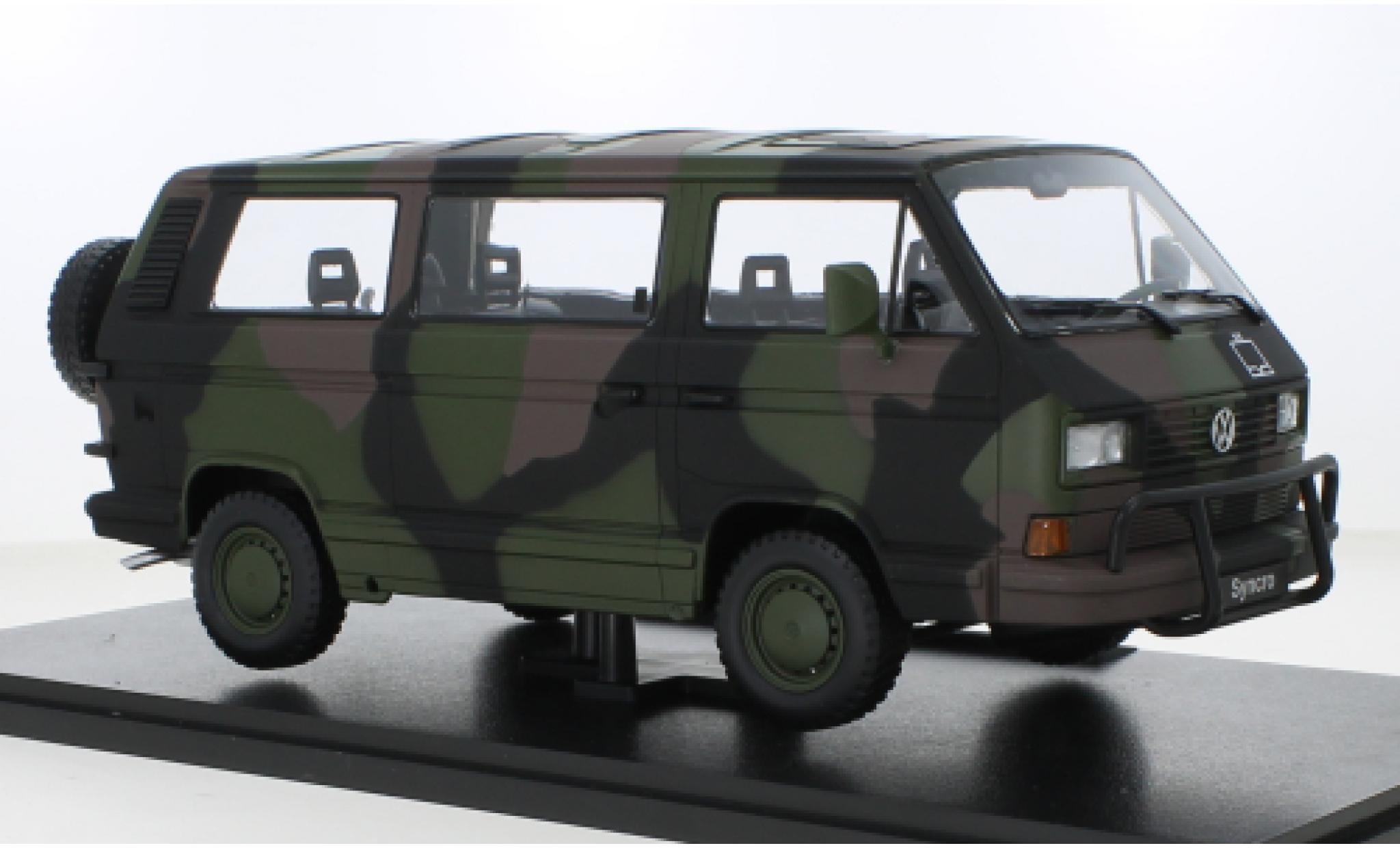 Volkswagen T3 1/18 KK Scale Bus Syncro Bundeswehr 1987 modellino in miniatura