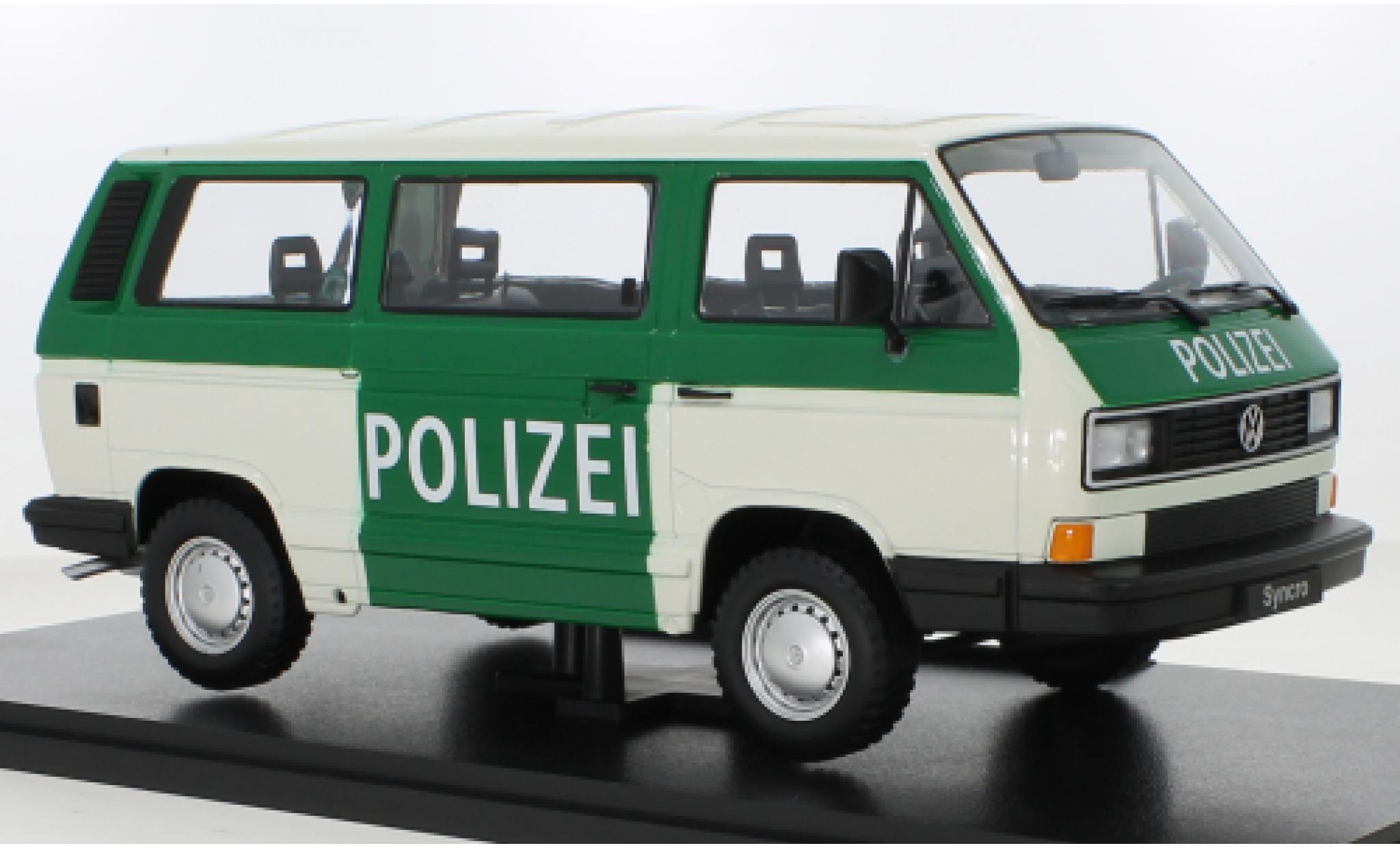 Volkswagen T3 1/18 KK Scale Bus Syncro Polizei 1987 modellino in miniatura