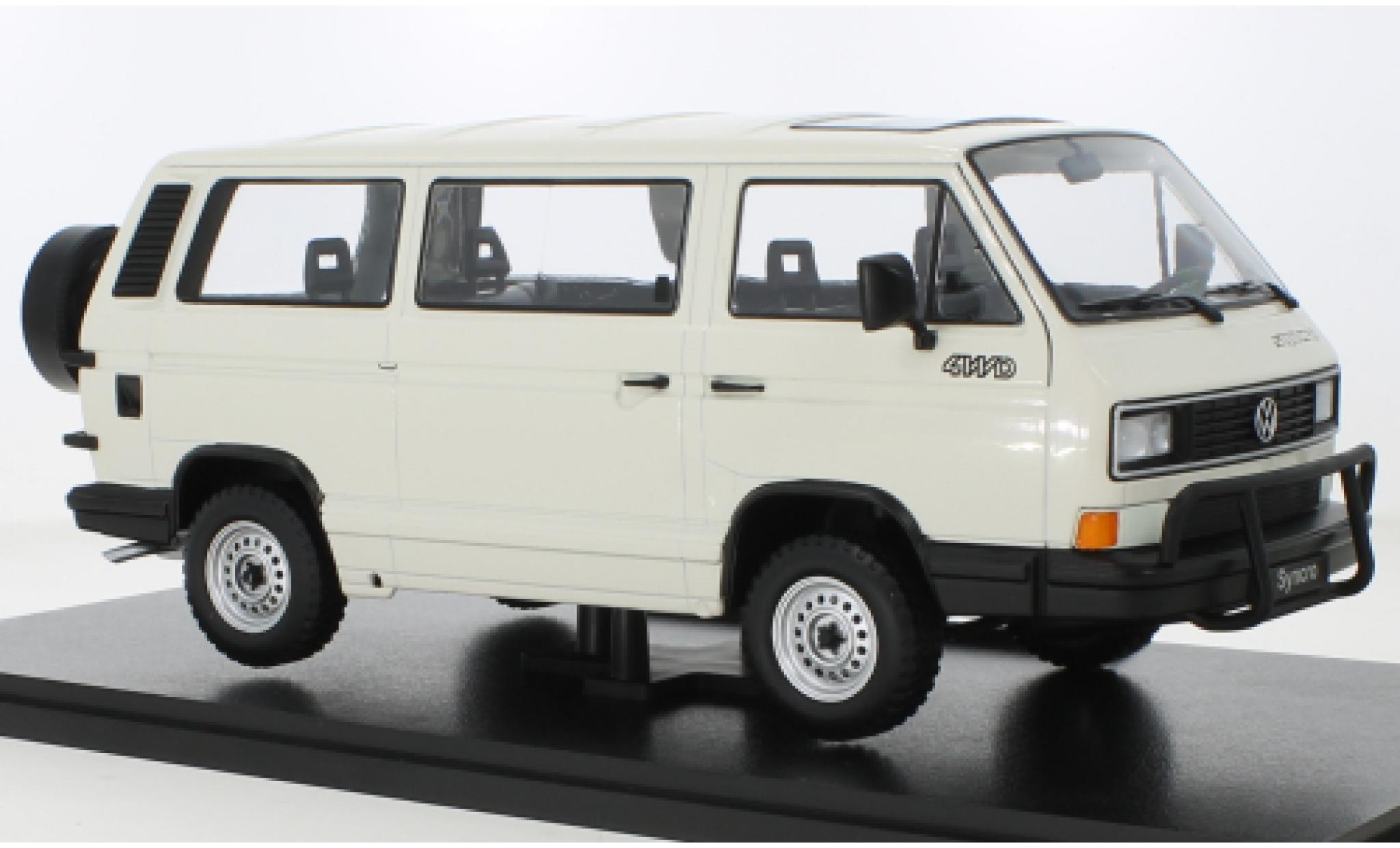 Volkswagen T3 1/18 KK Scale Bus Syncro bianco 1987 modellino in miniatura