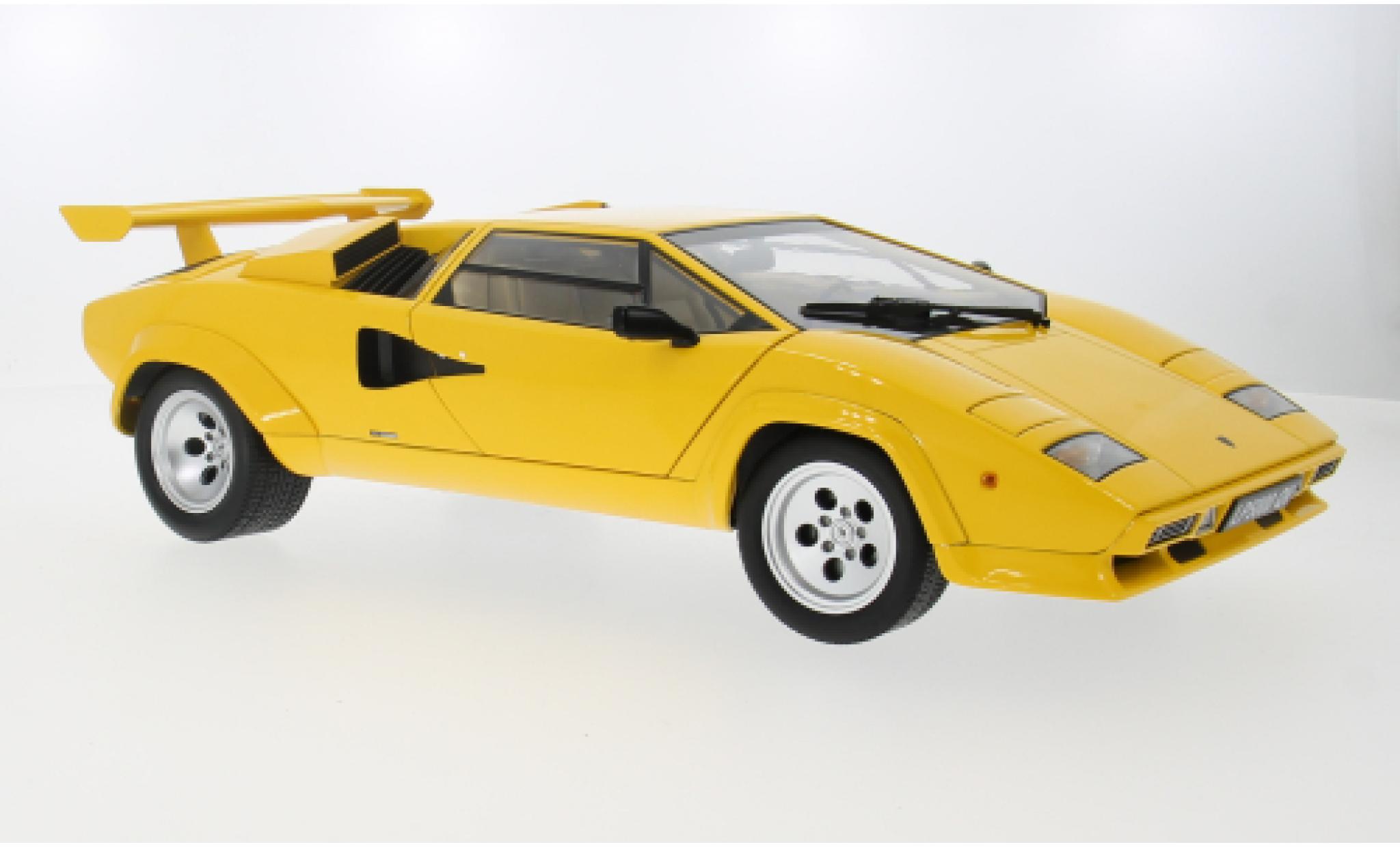 Lamborghini Countach 1/12 KK Scale LP 5000S QV gelb 1985 1:12 modellino in miniatura