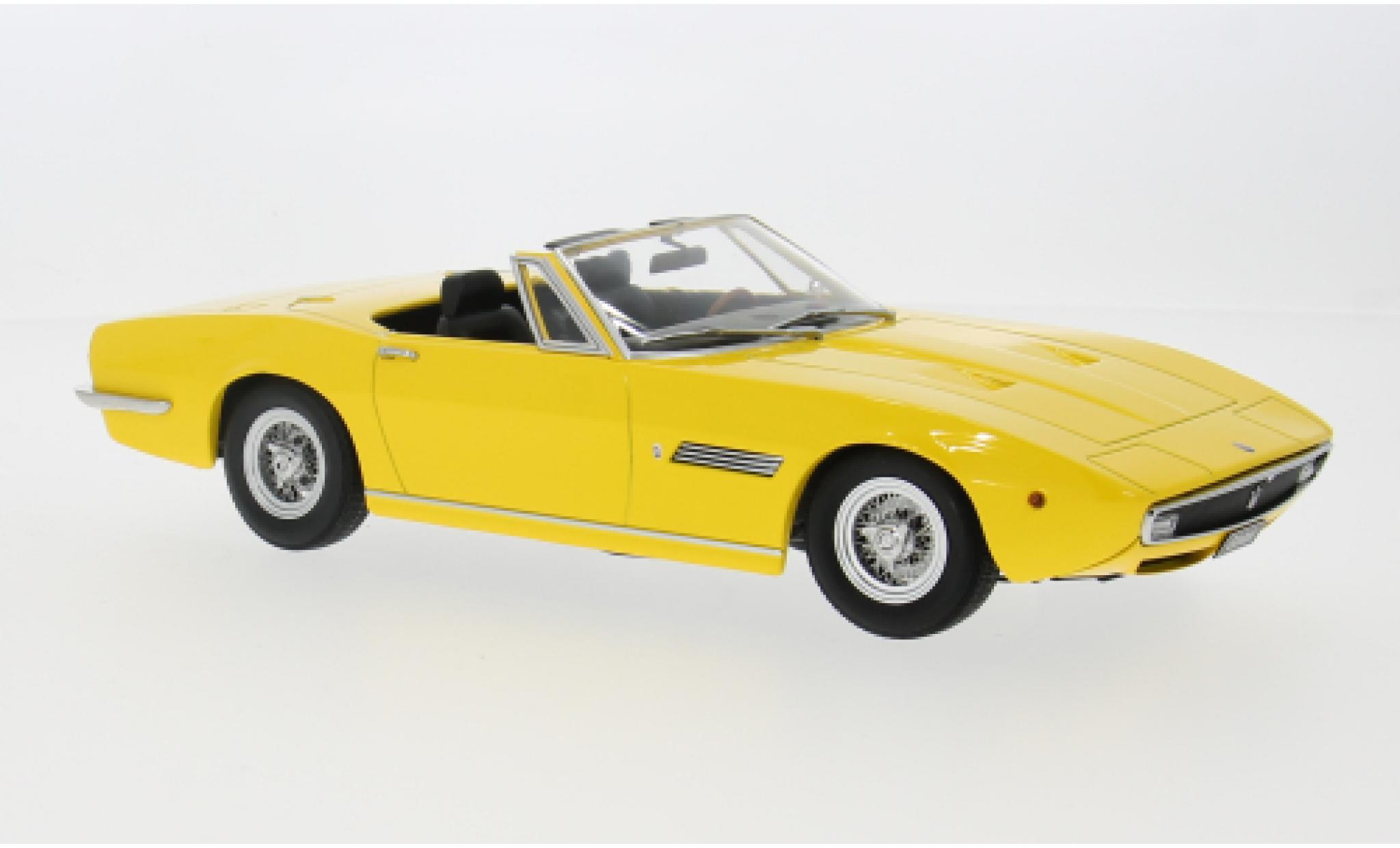 Maserati Ghibli 1/18 KK Scale Spyder gelb 1970 1:18 modellino in miniatura